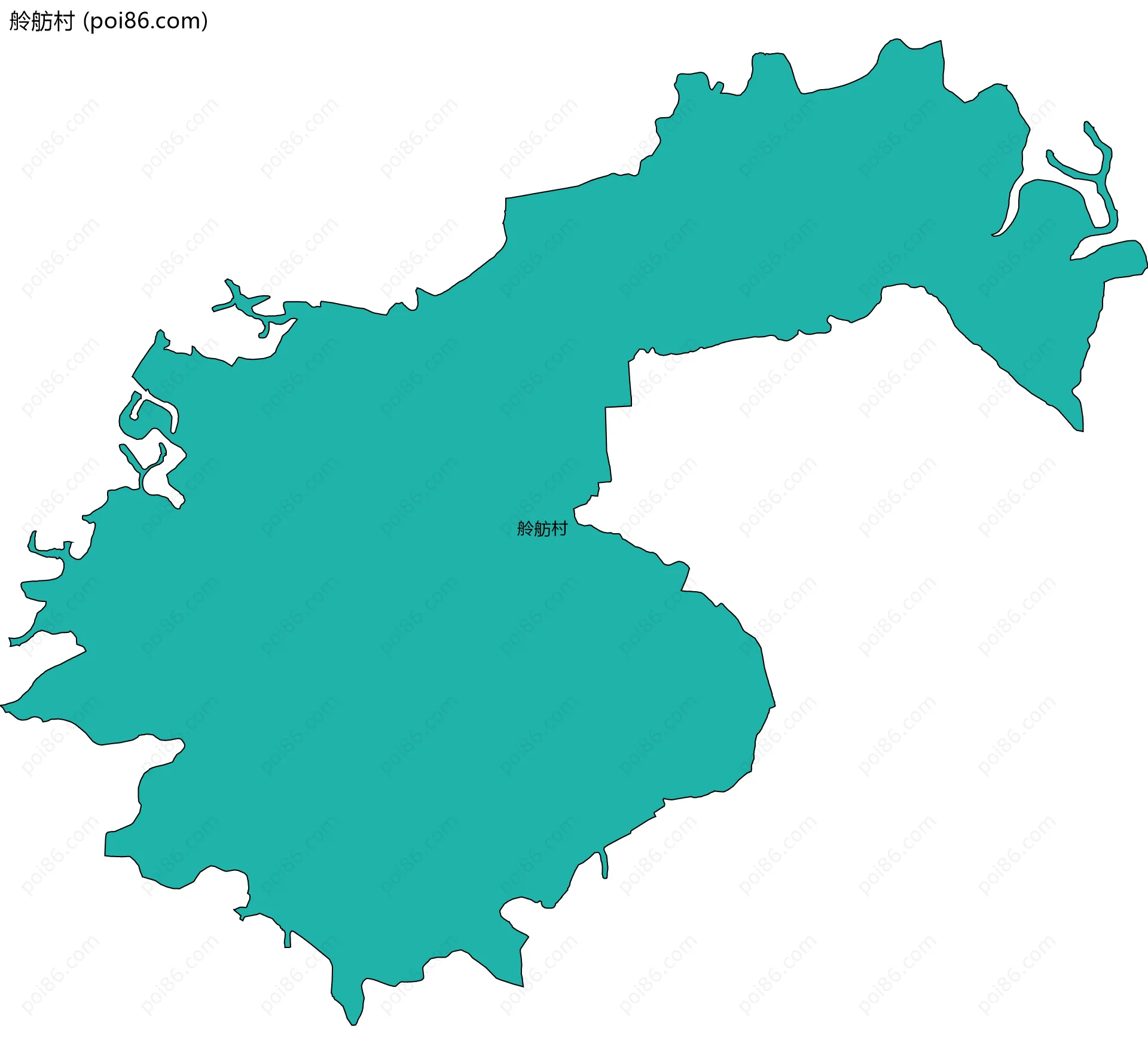 舲舫村边界地图