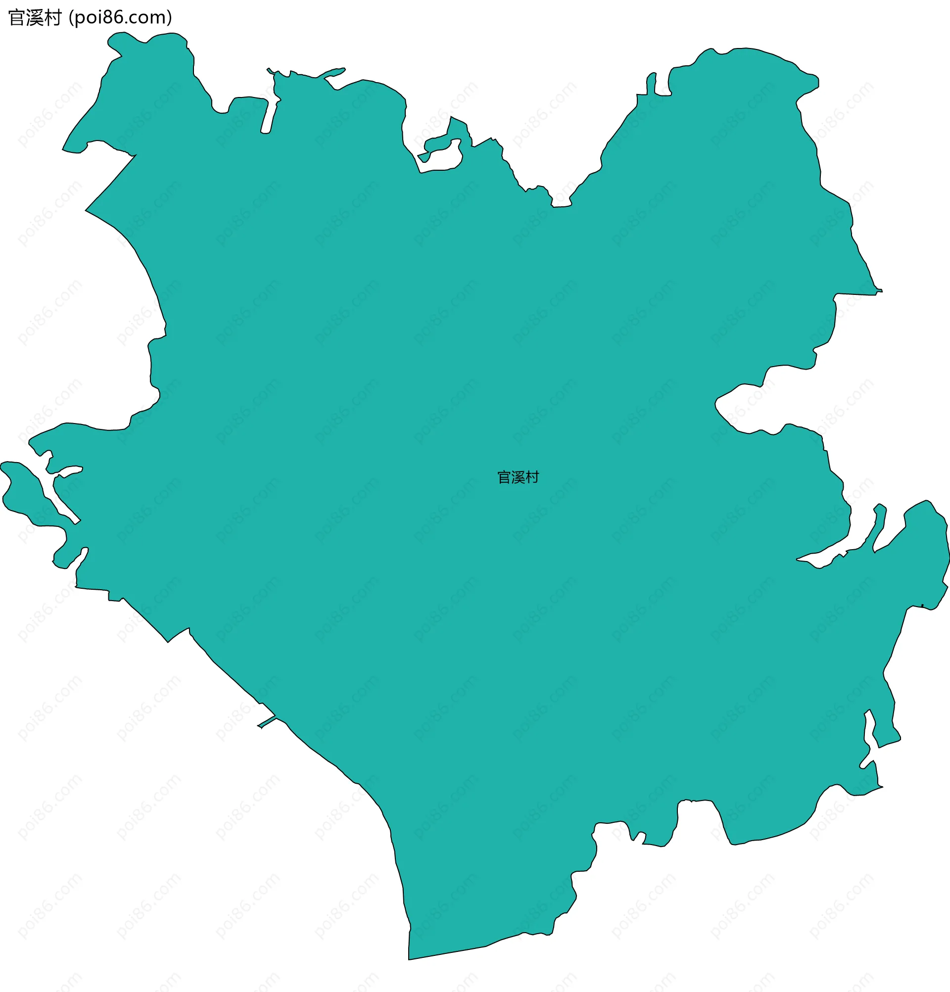 官溪村边界地图