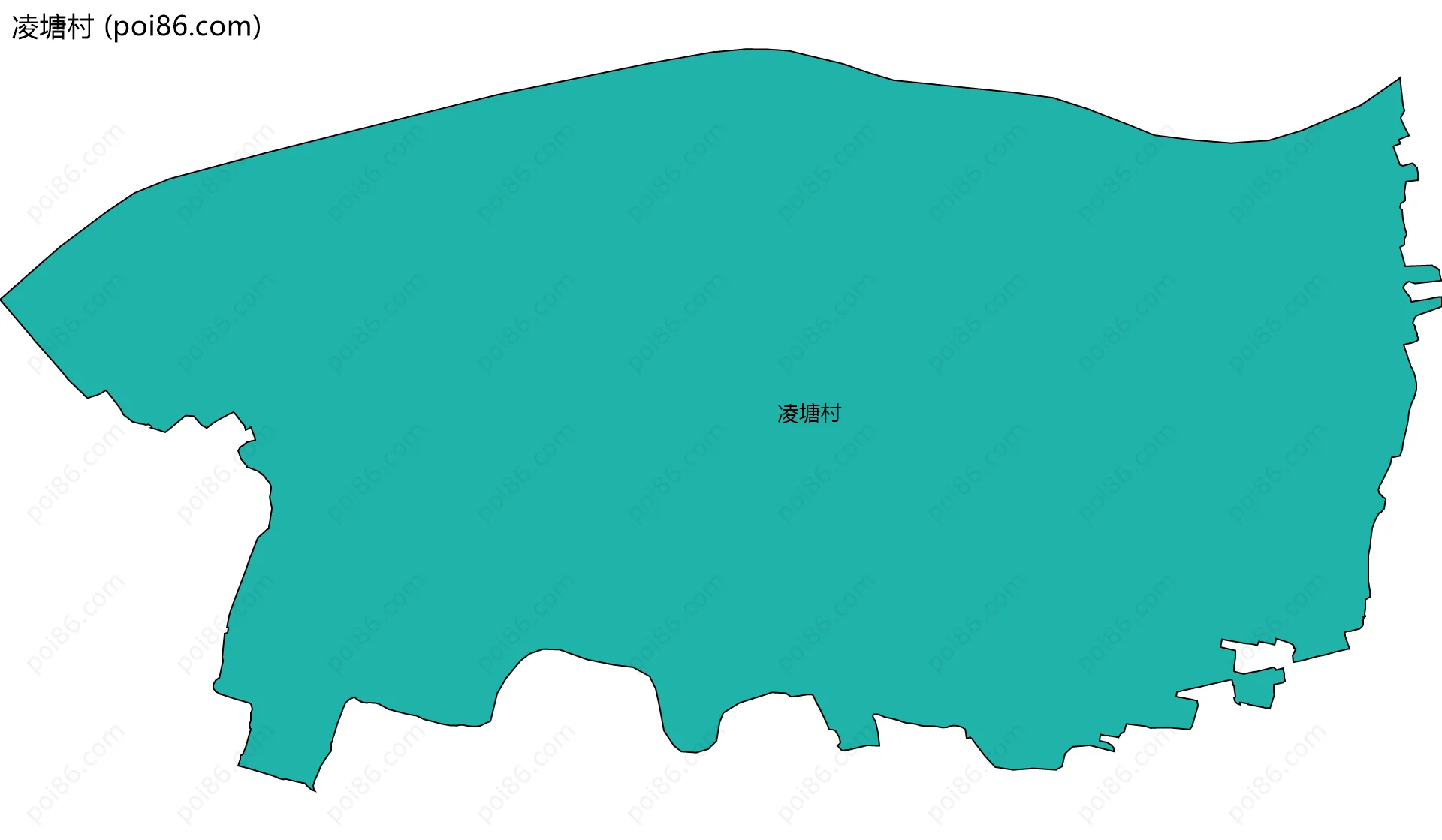 凌塘村边界地图