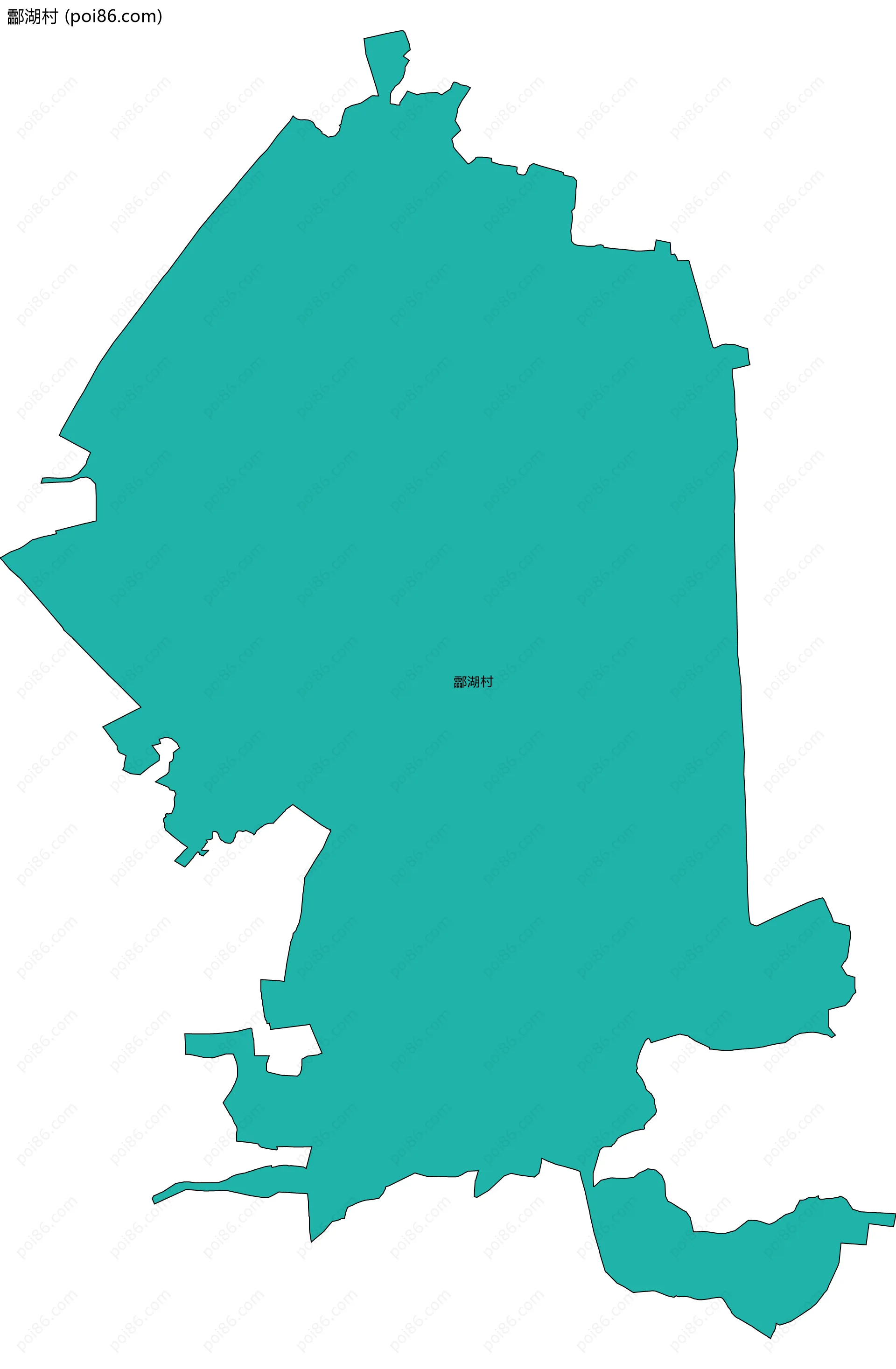 酃湖村边界地图