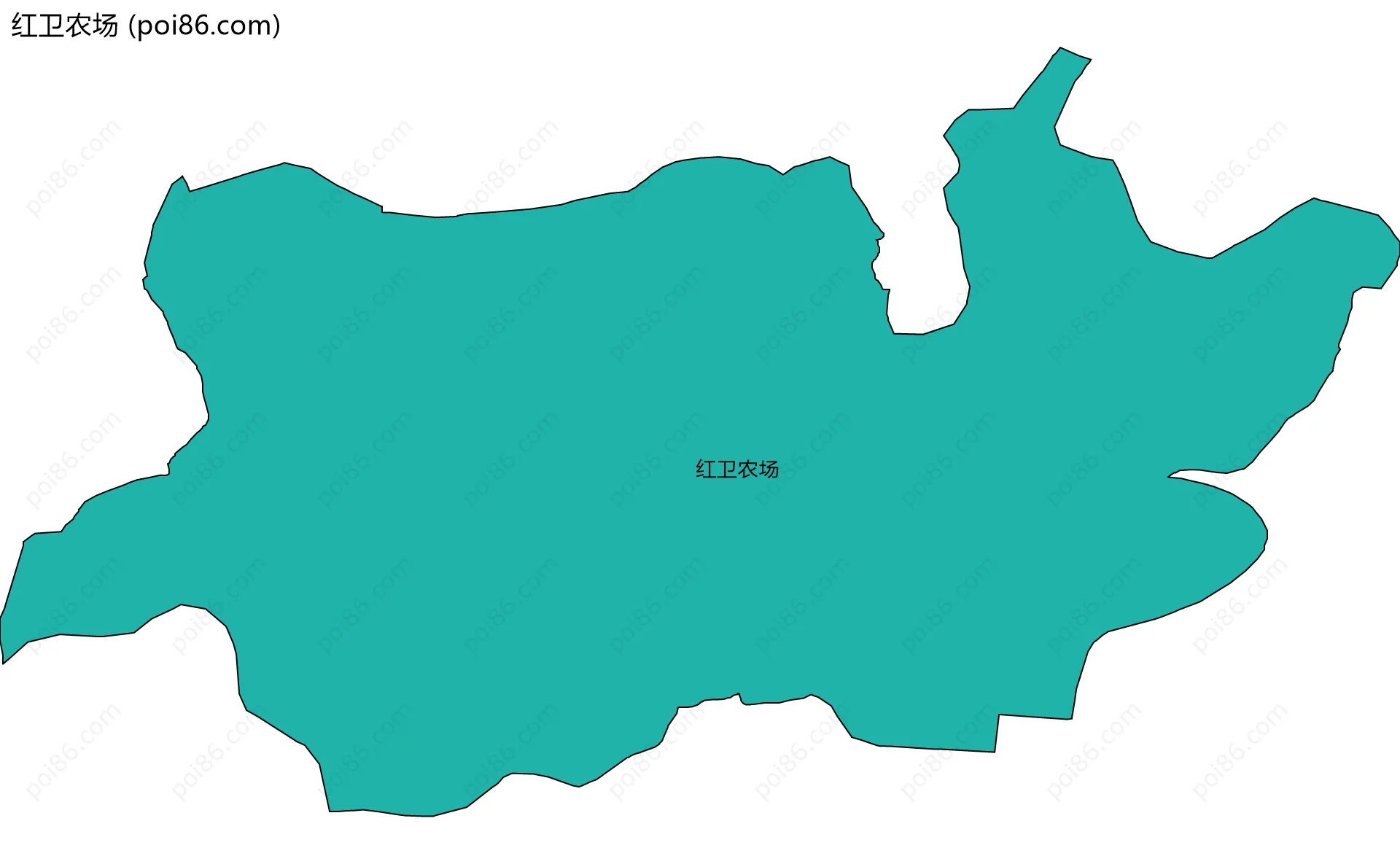 红卫农场边界地图
