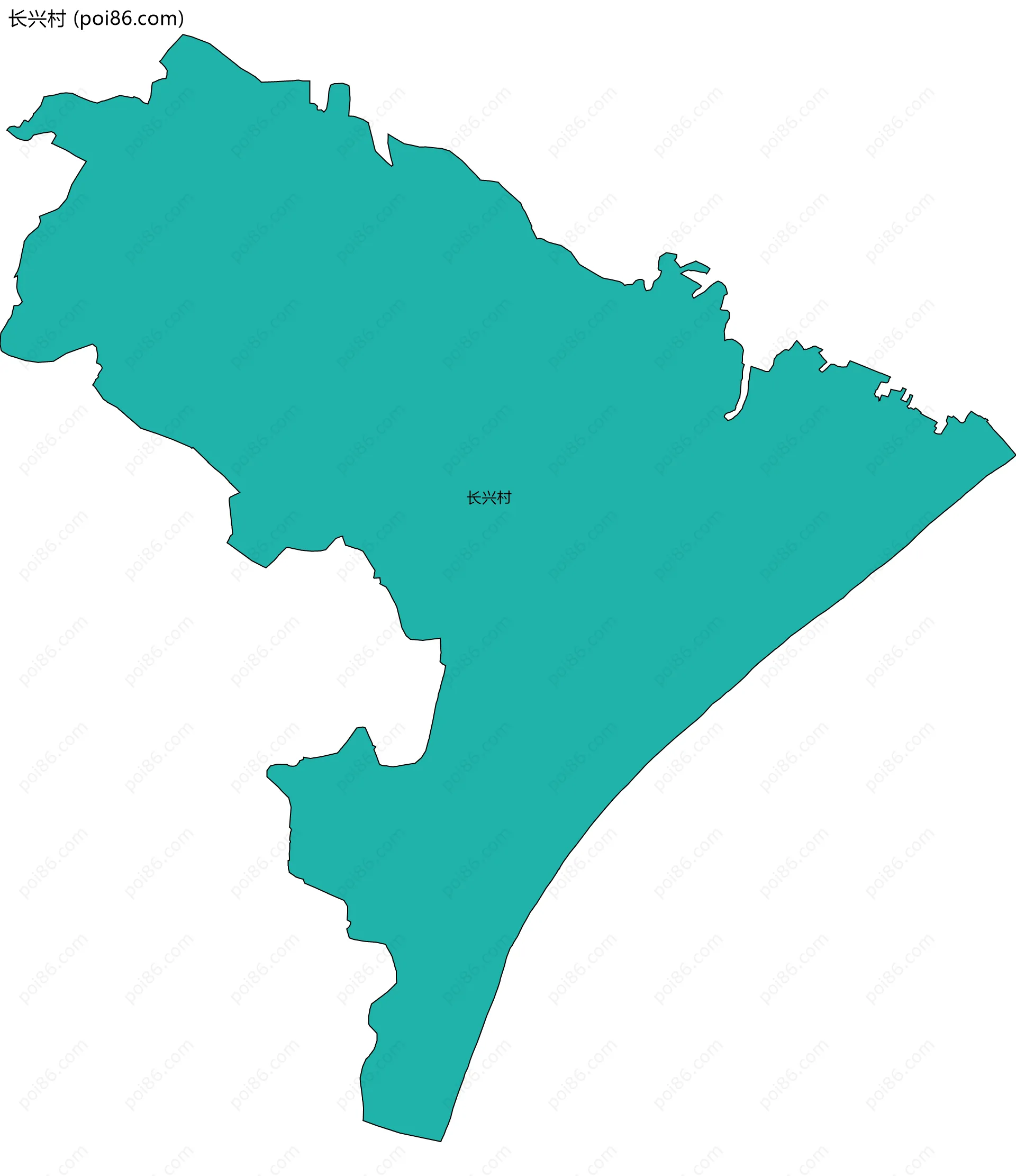 长兴村边界地图