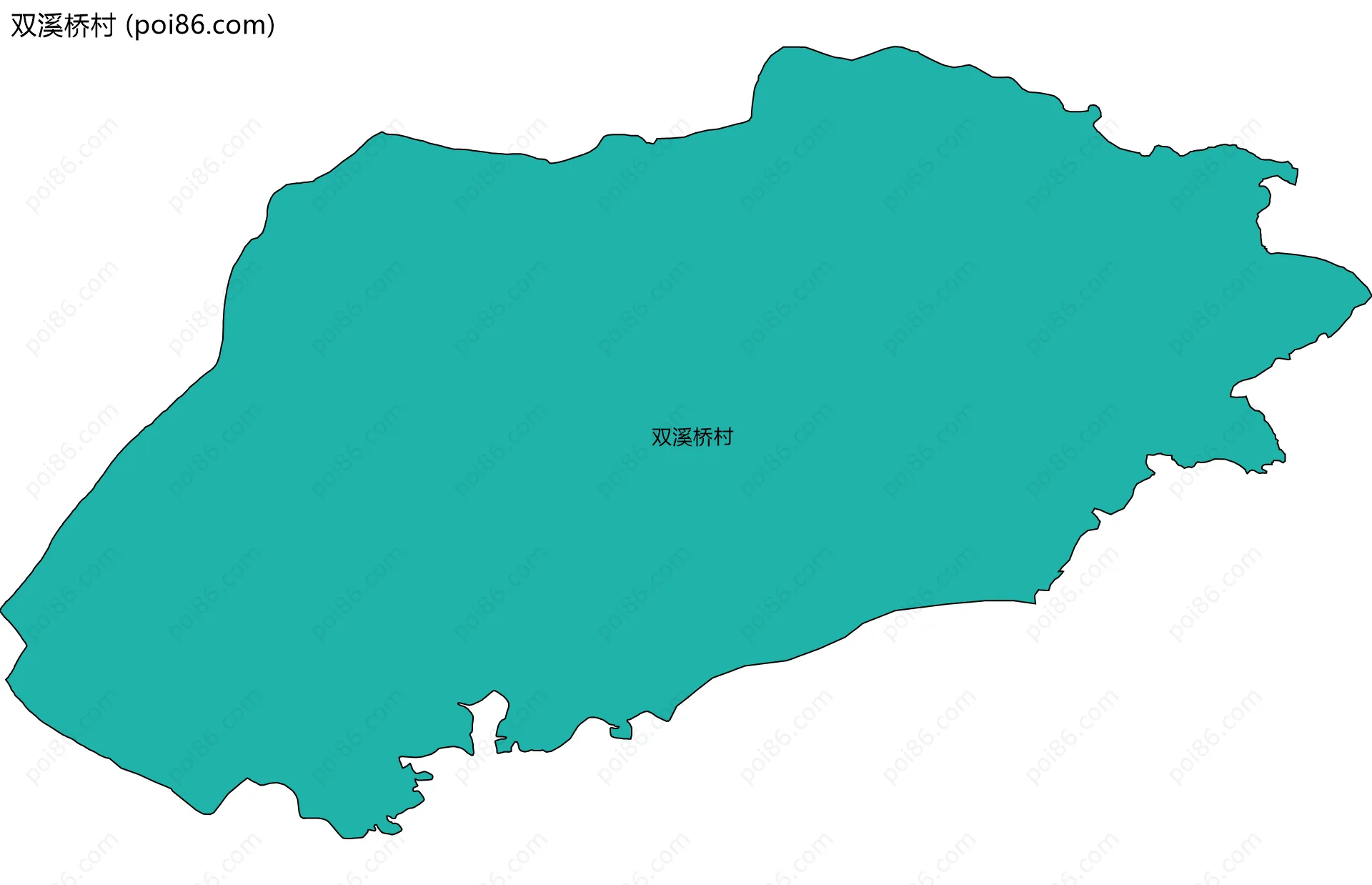 双溪桥村边界地图