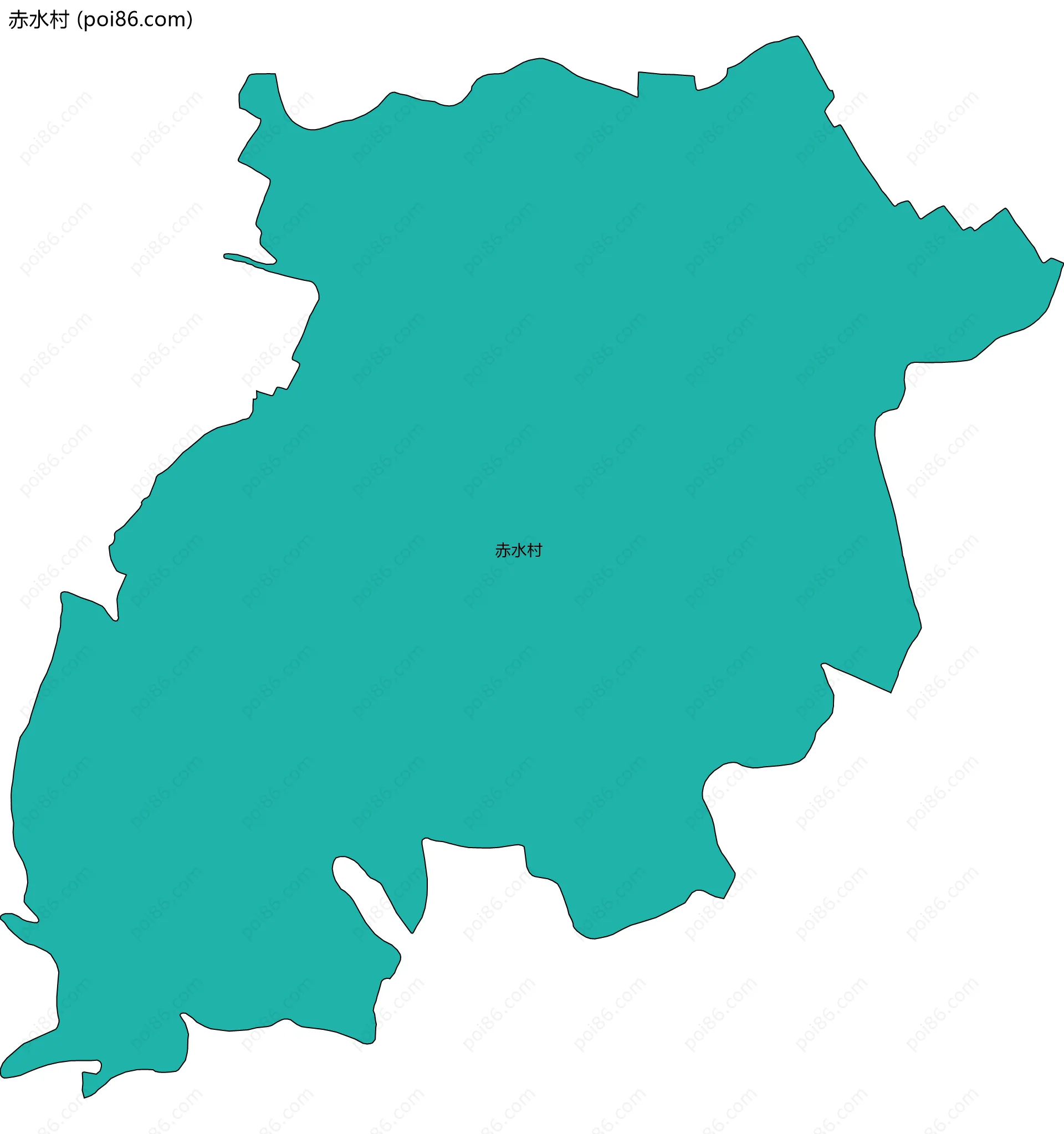 赤水村边界地图