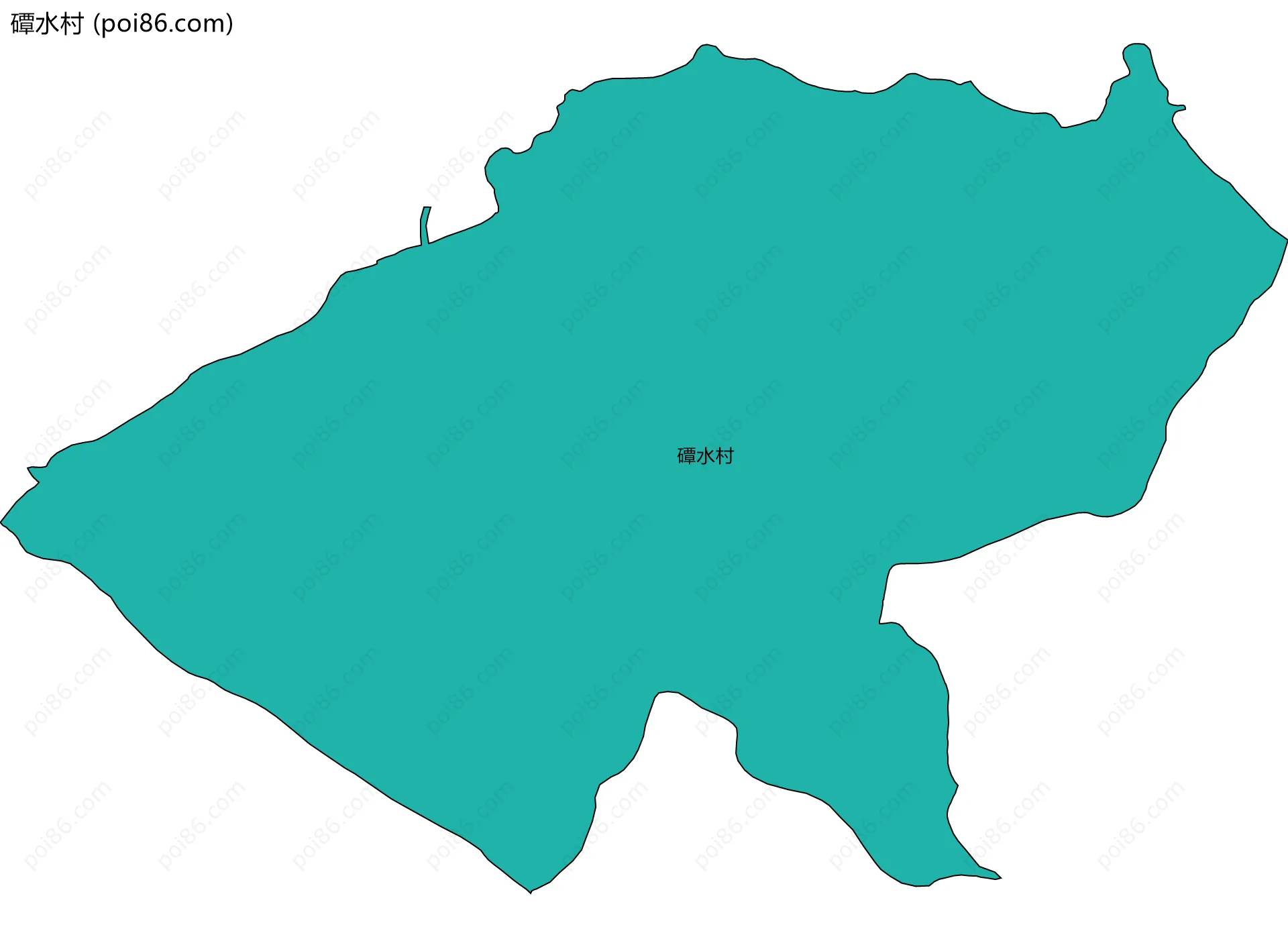 磹水村边界地图