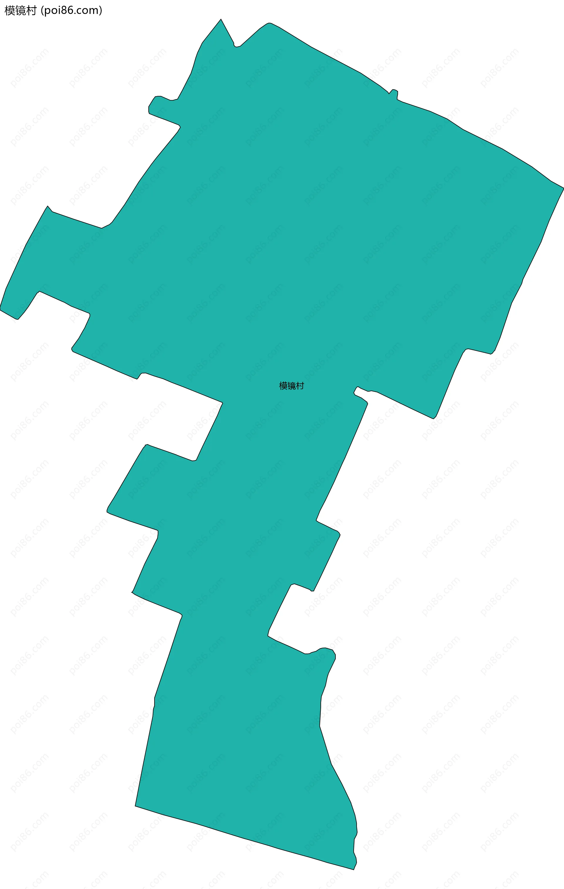 模镜村边界地图