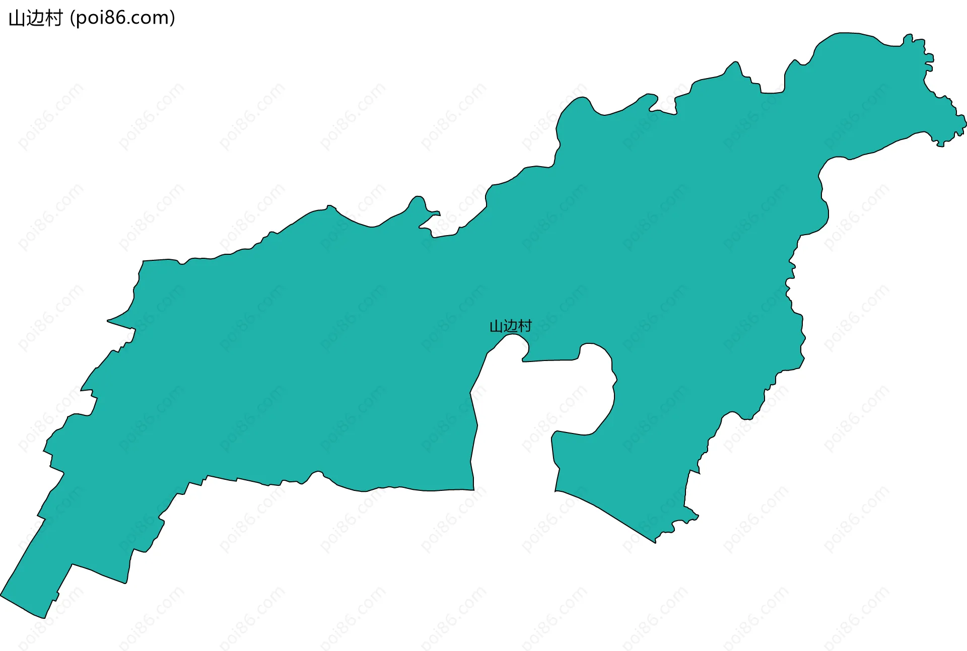 山边村边界地图