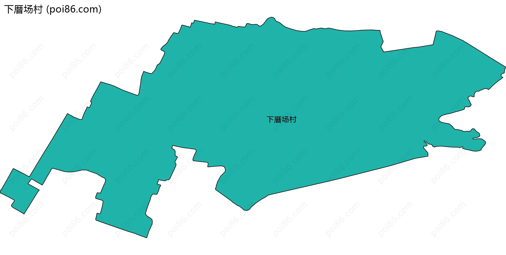 下厝场村边界地图