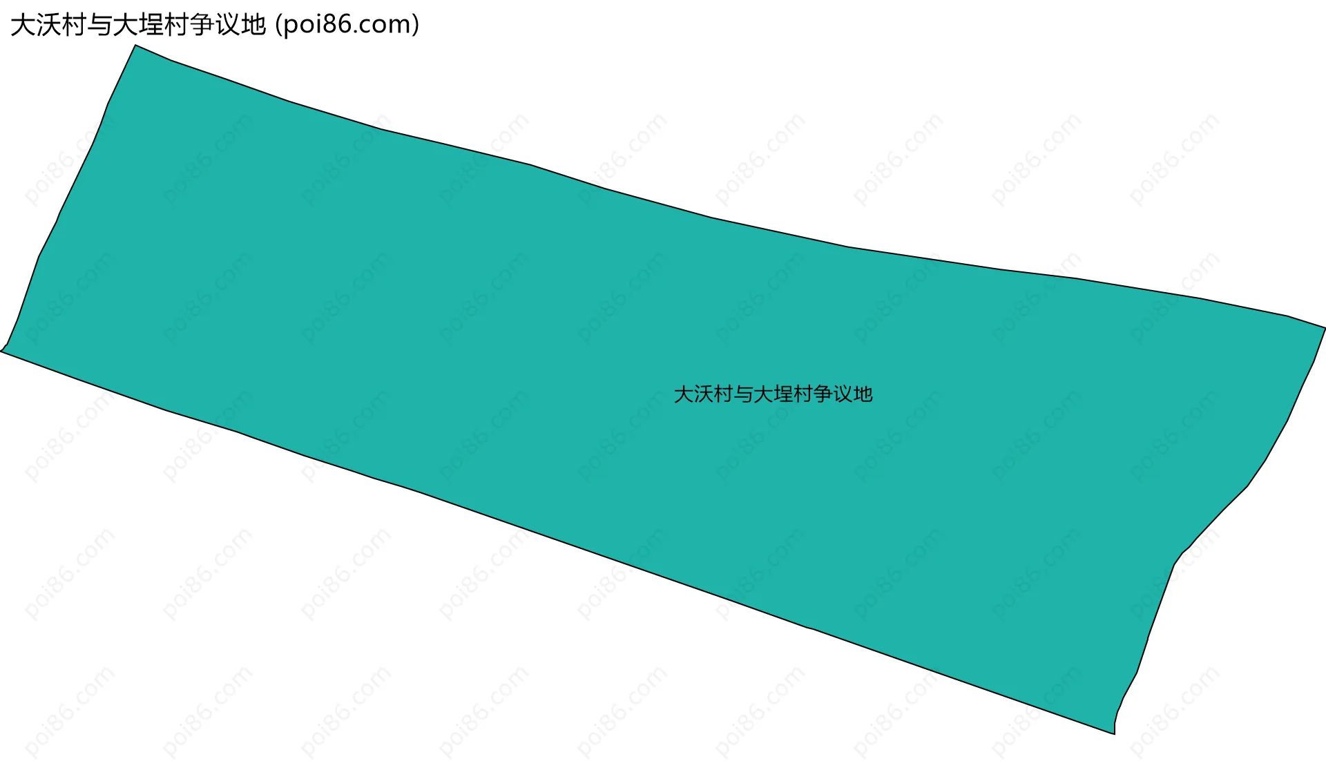 大沃村与大埕村争议地边界地图