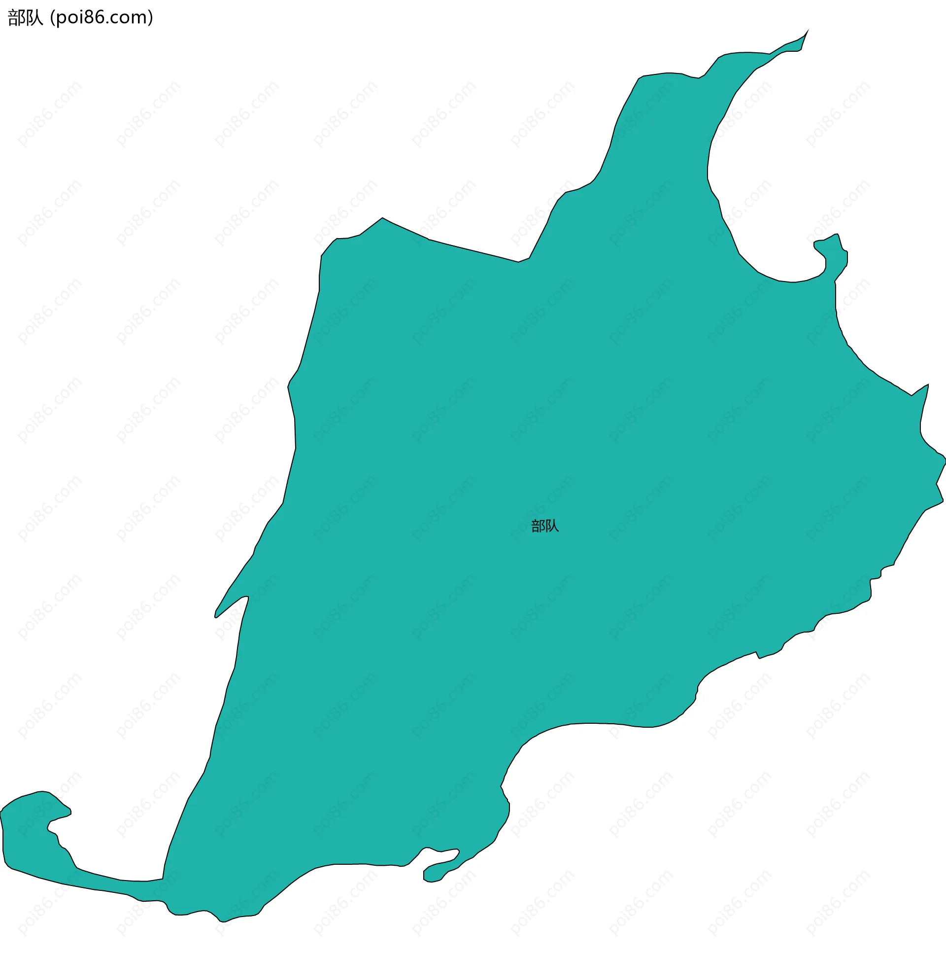 部队边界地图