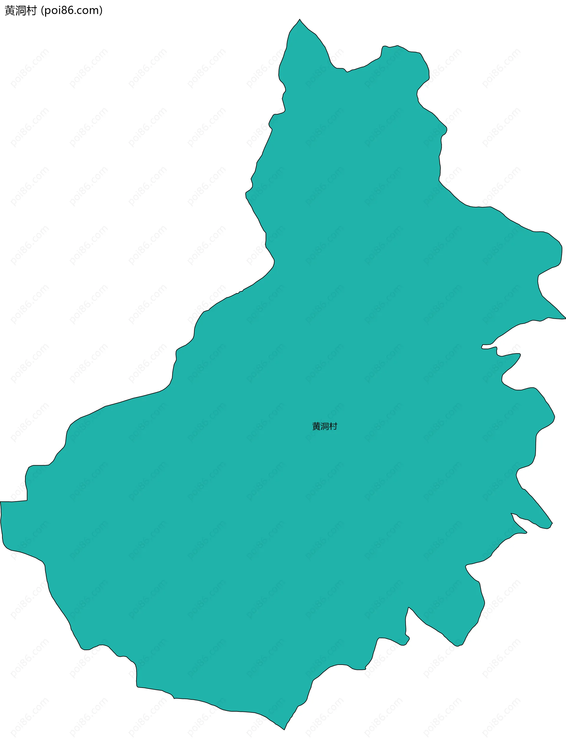 黄洞村边界地图