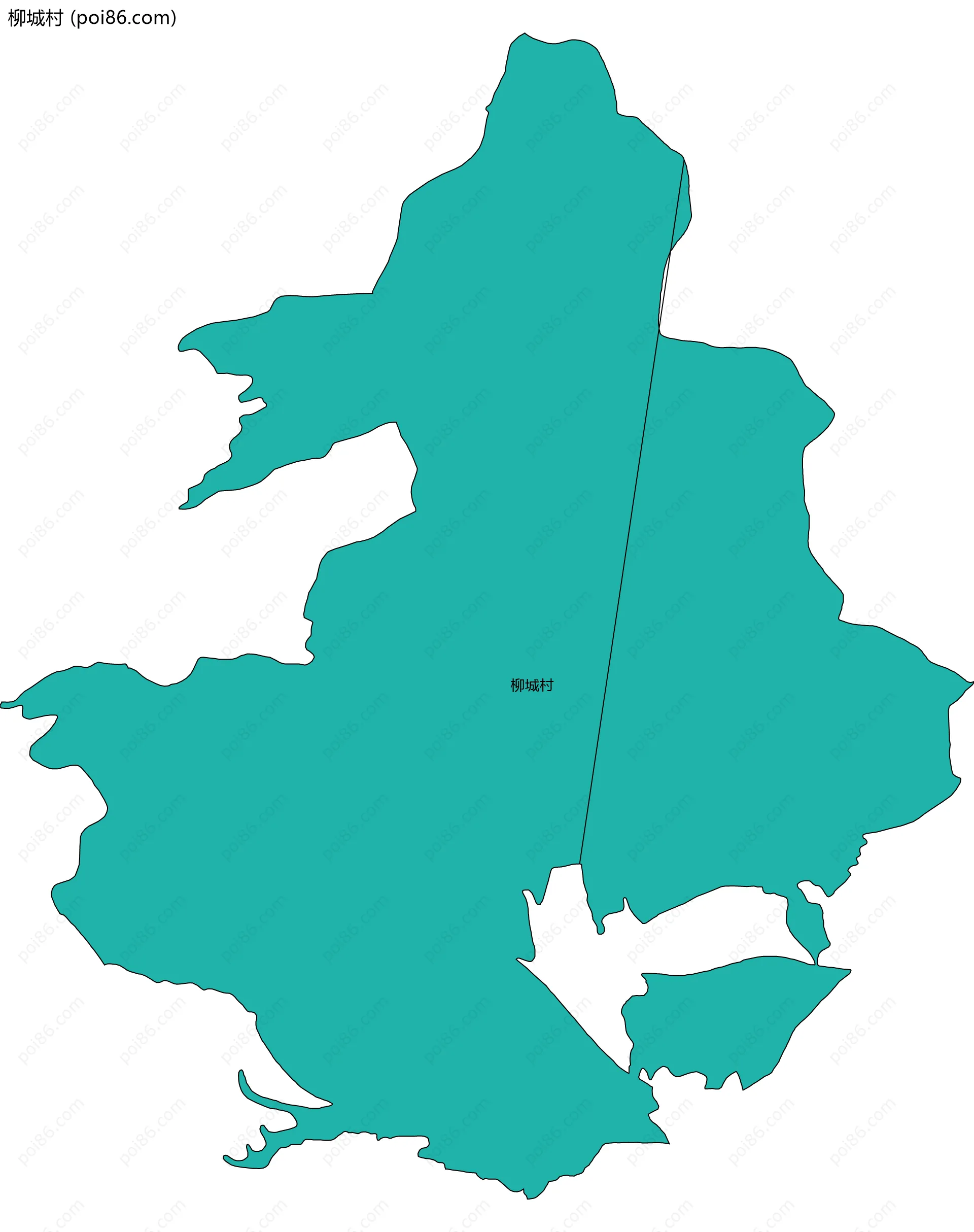 柳城村边界地图