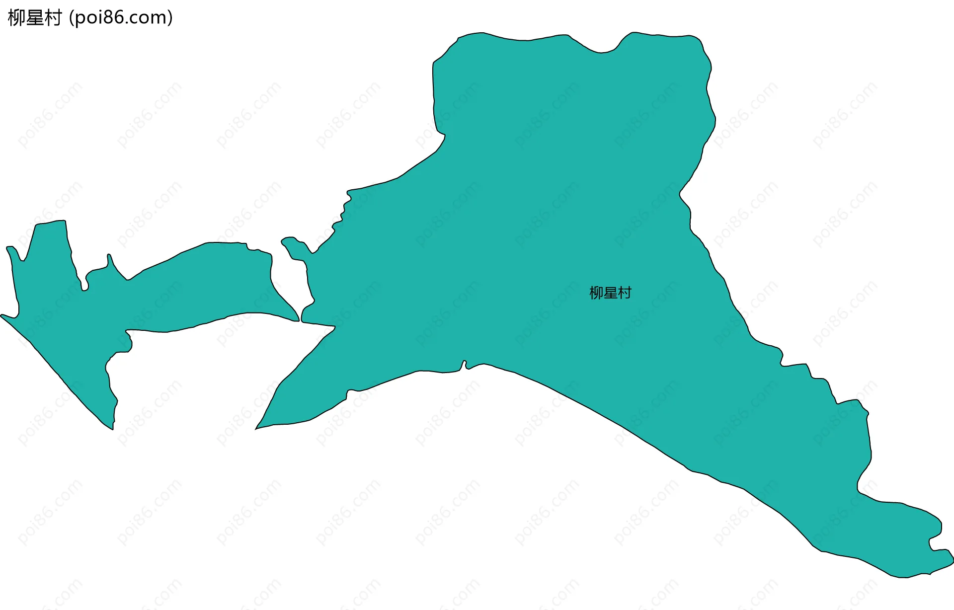 柳星村边界地图