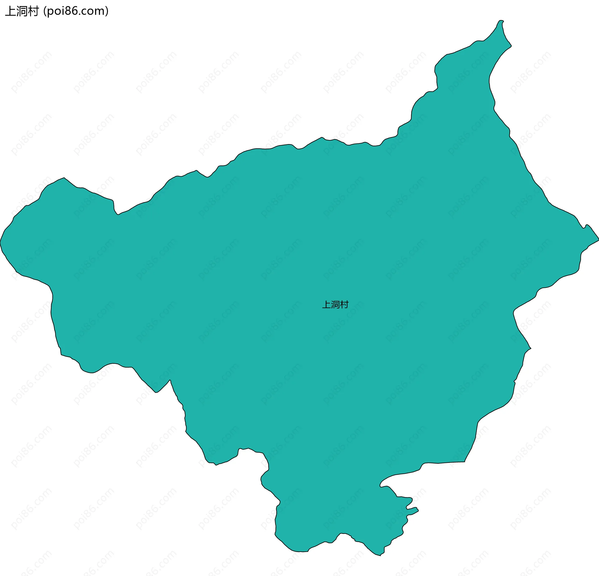 上洞村边界地图