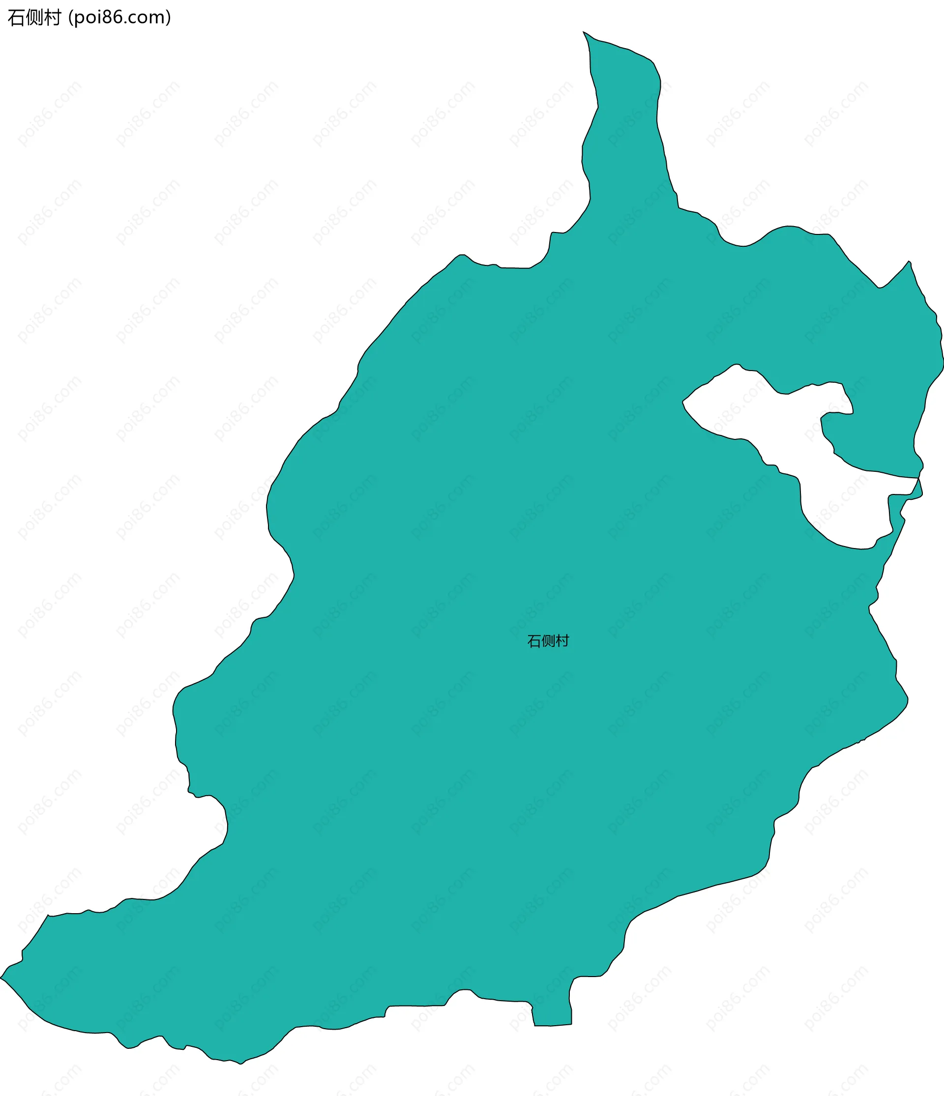 石侧村边界地图