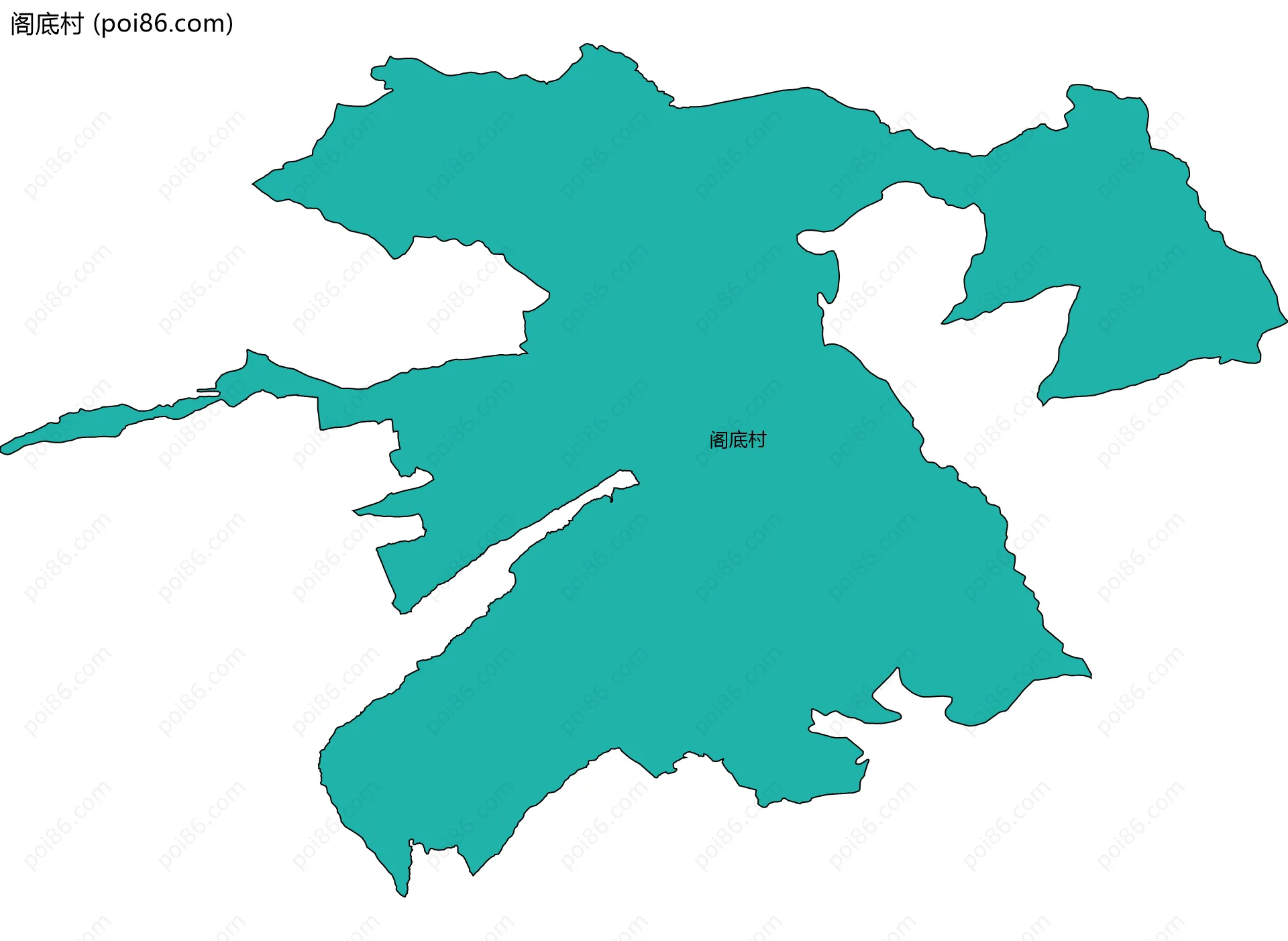 阁底村边界地图