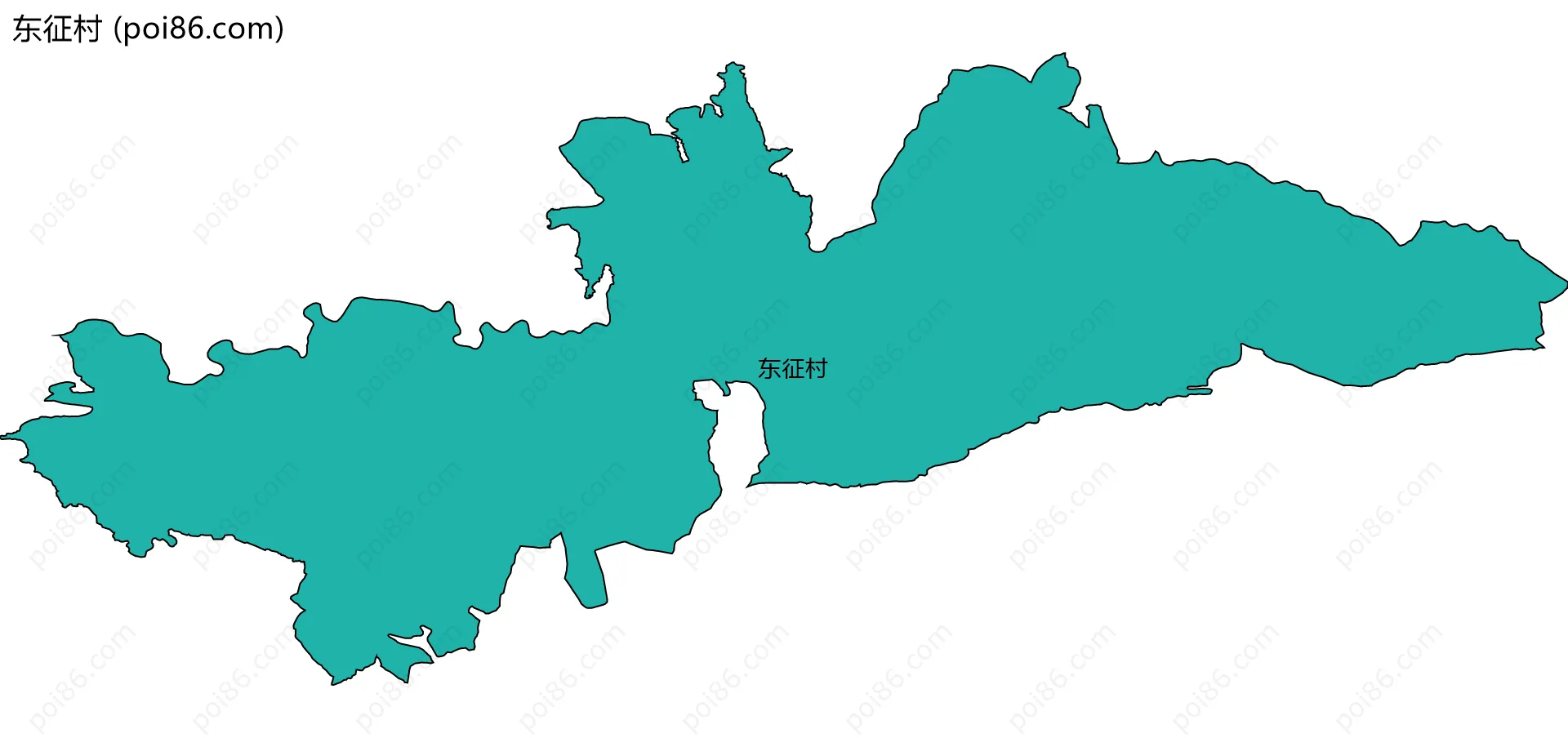 东征村边界地图