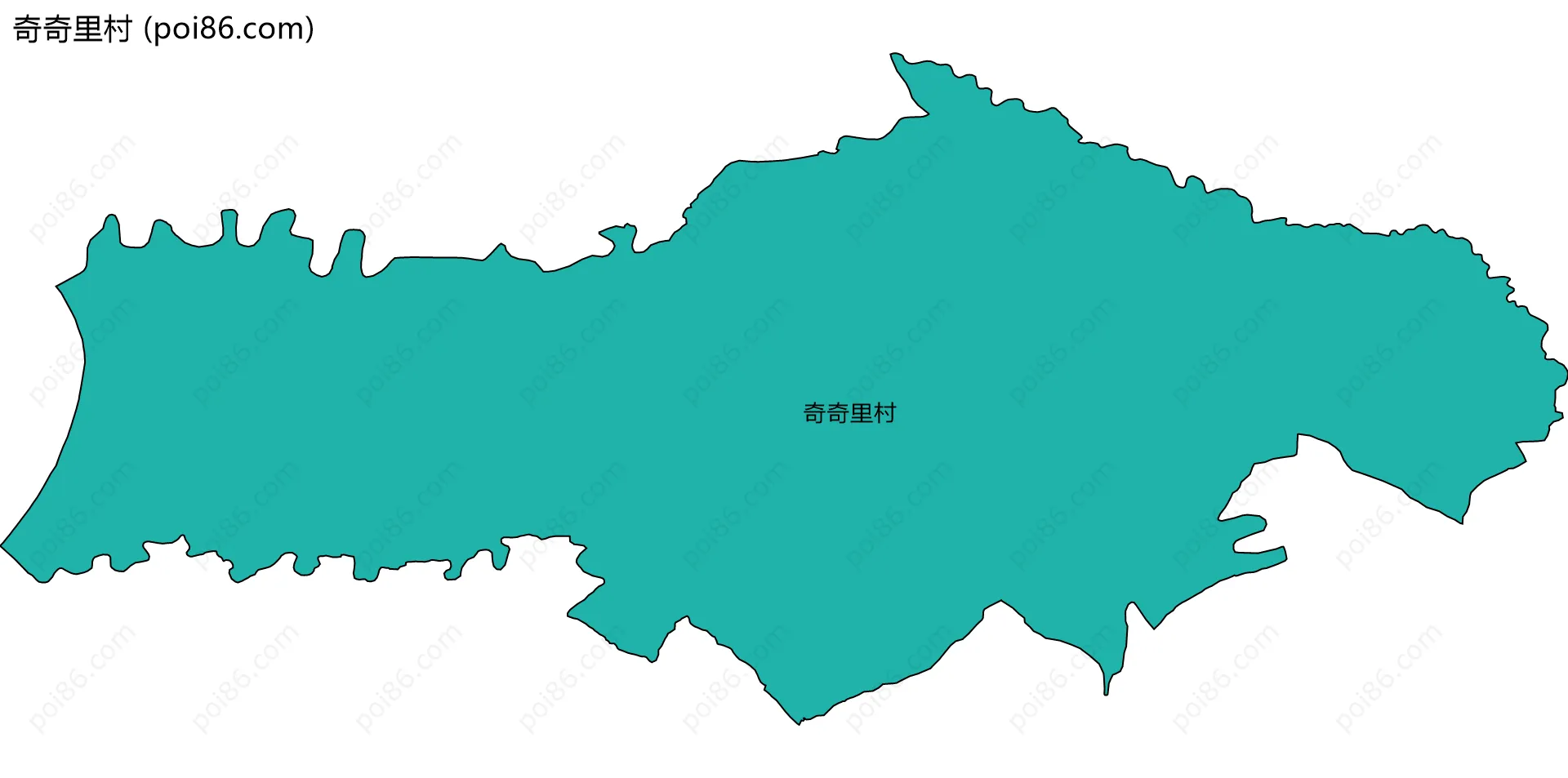 奇奇里村边界地图