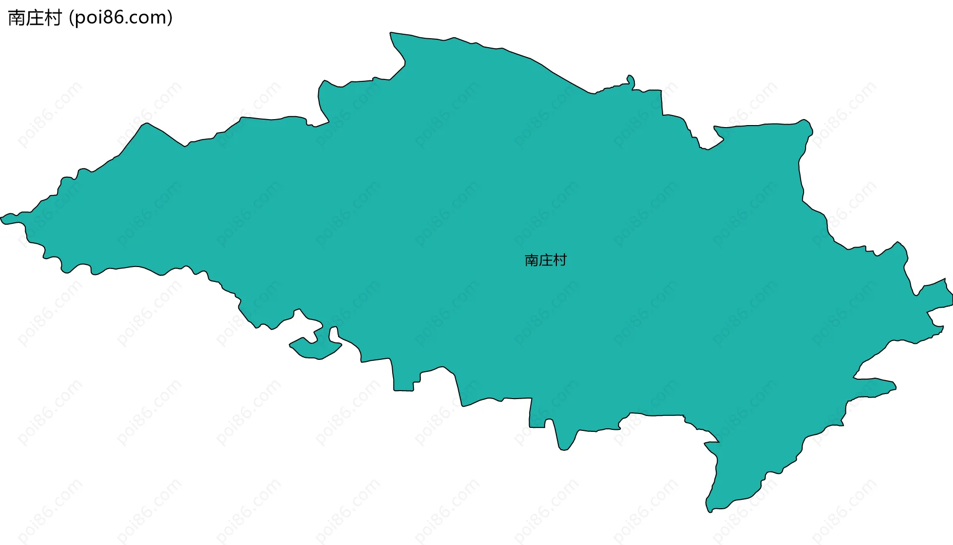 南庄村边界地图