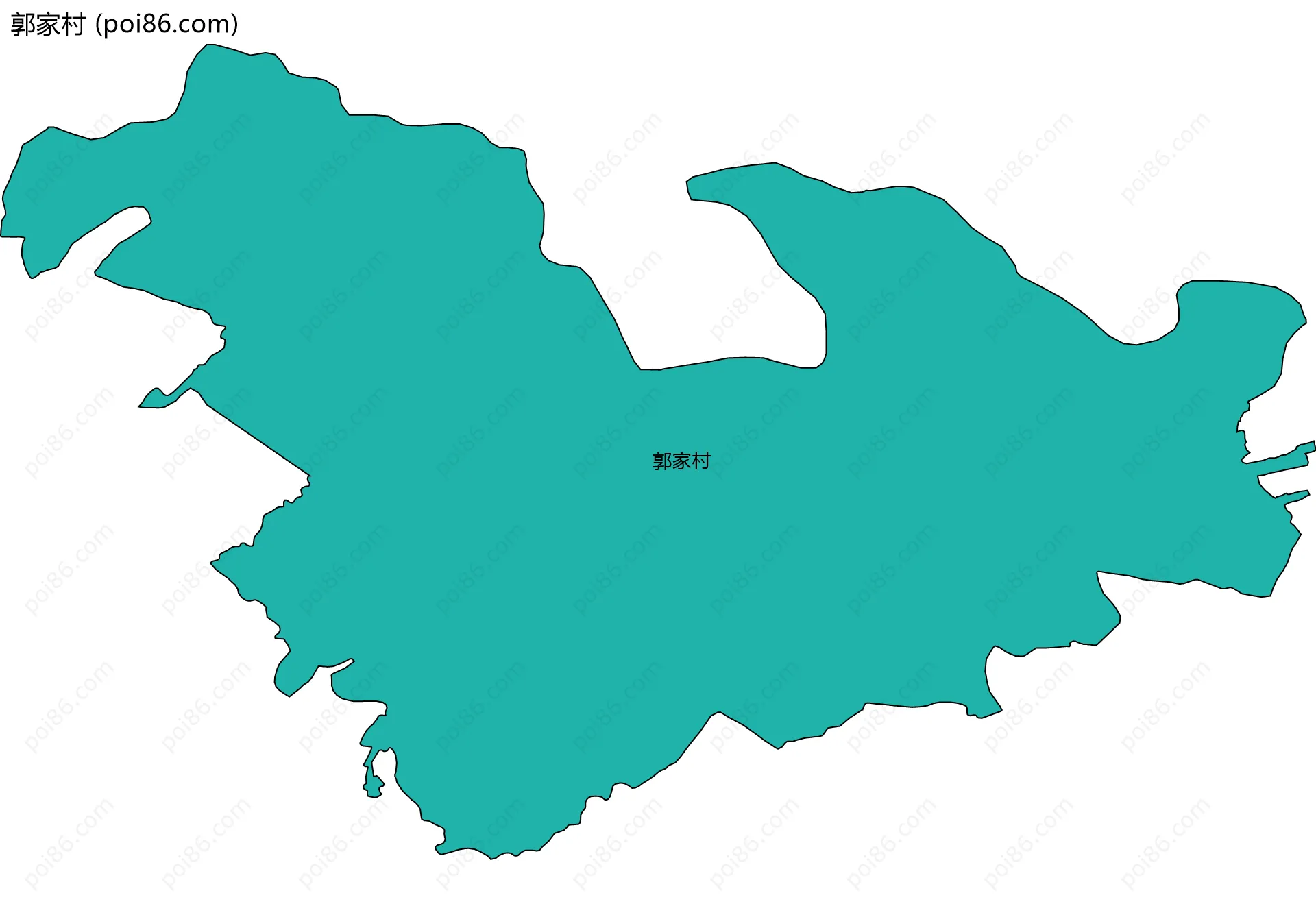 郭家村边界地图