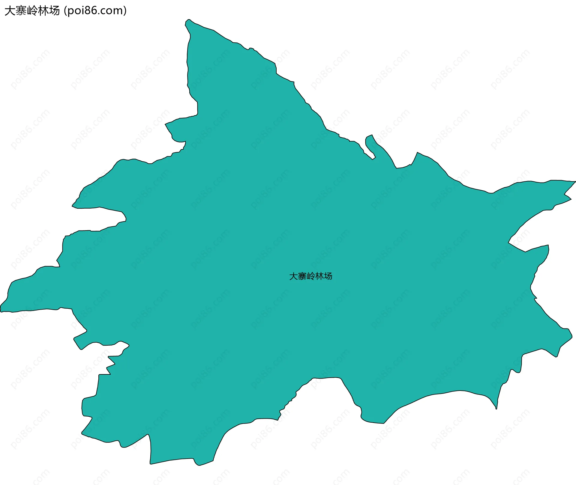 大寨岭林场边界地图