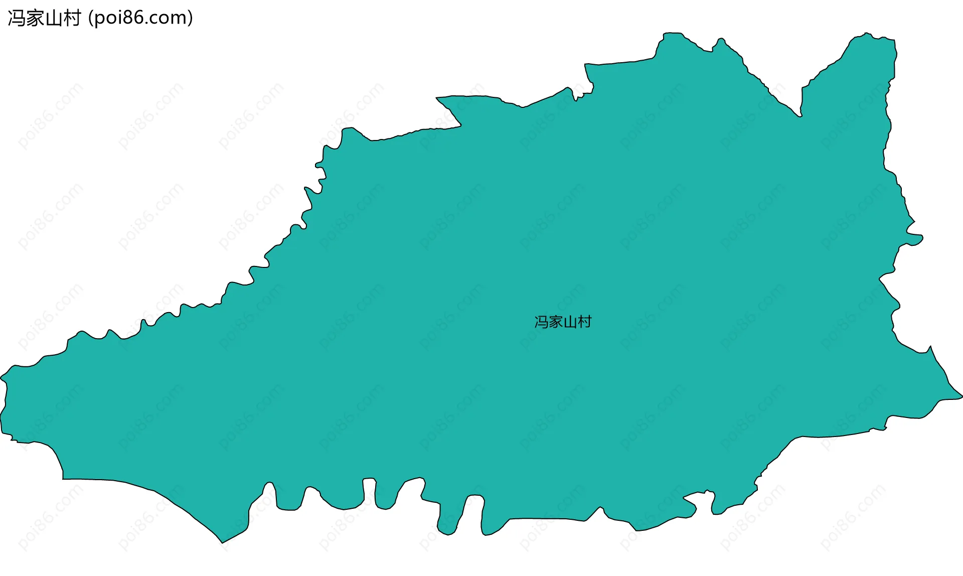 冯家山村边界地图