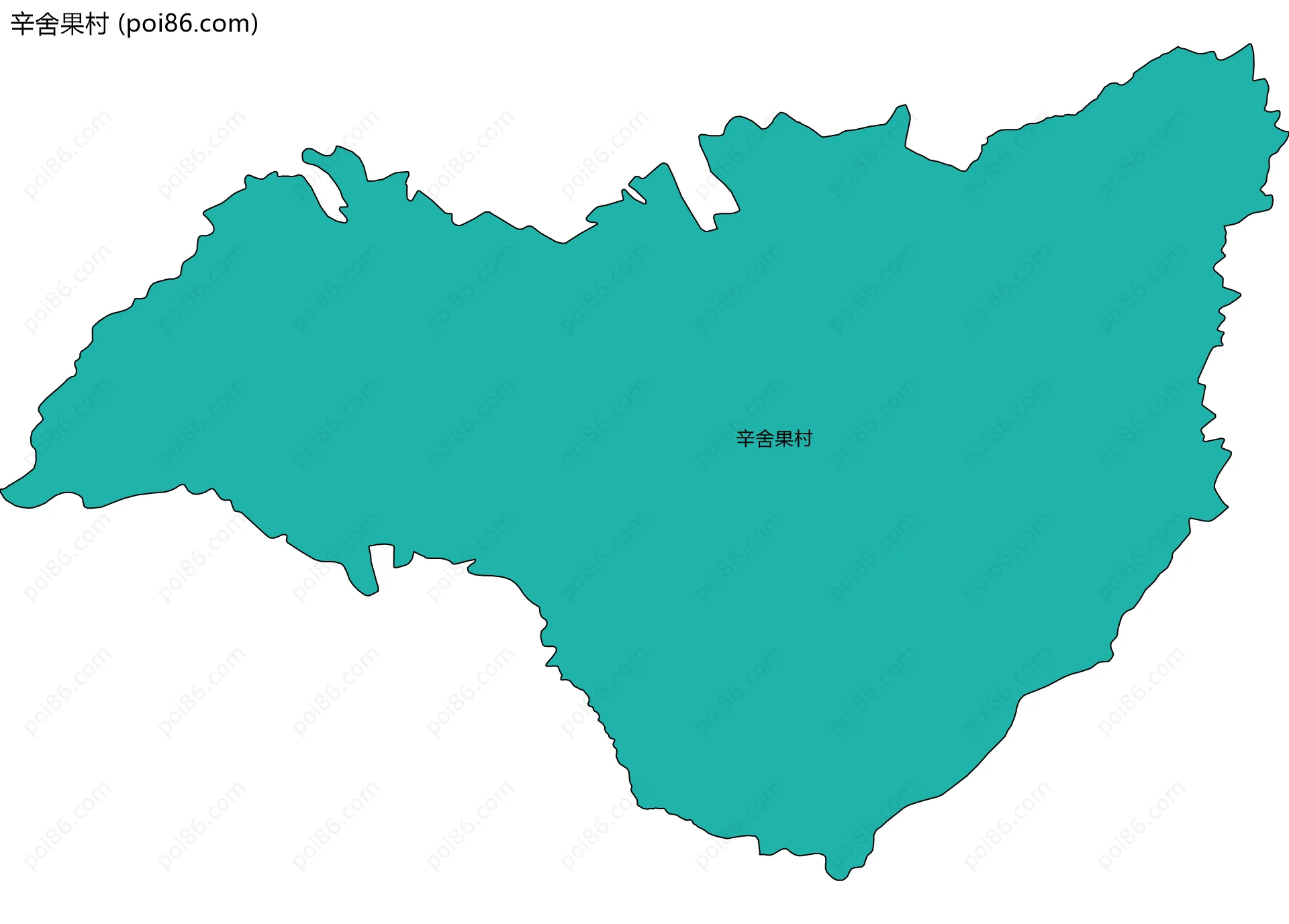 辛舍果村边界地图