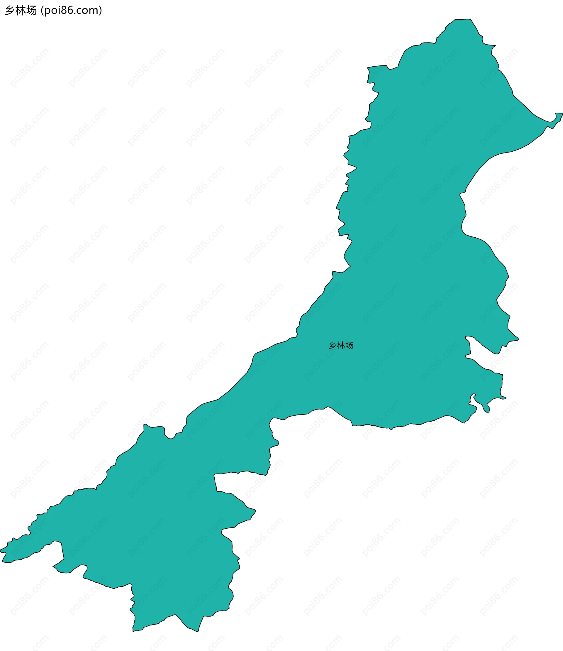 乡林场边界地图