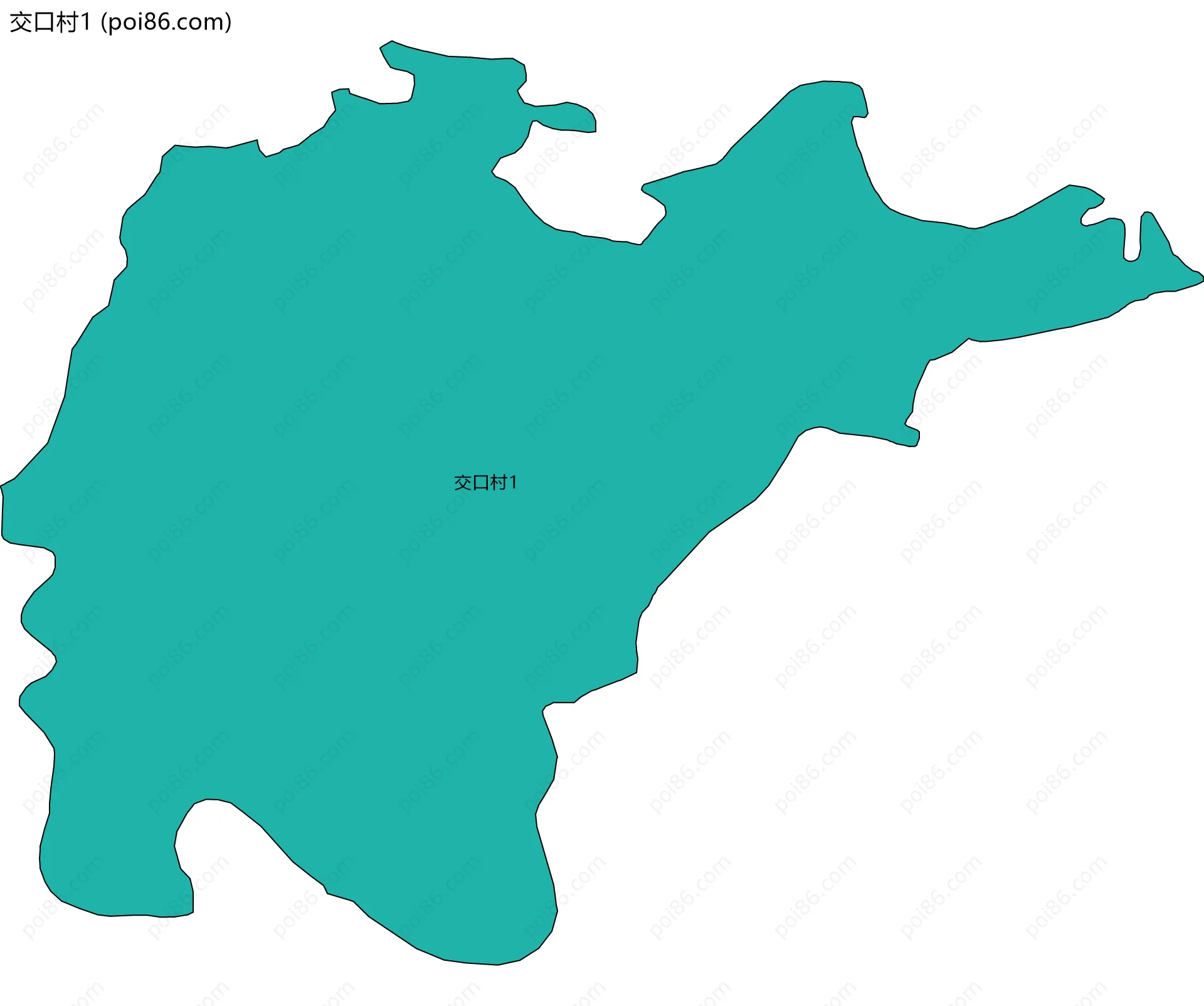 交口村1边界地图