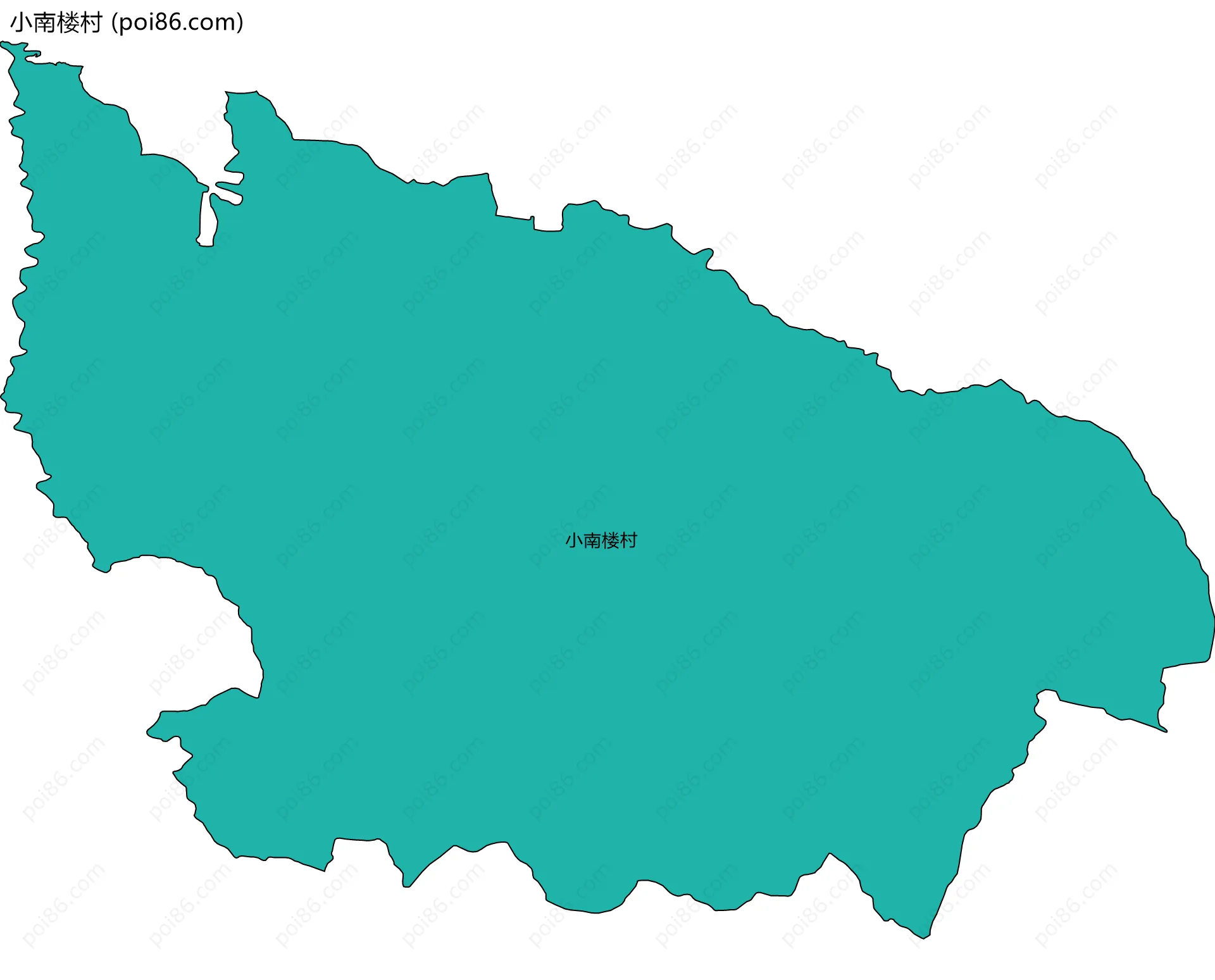 小南楼村边界地图
