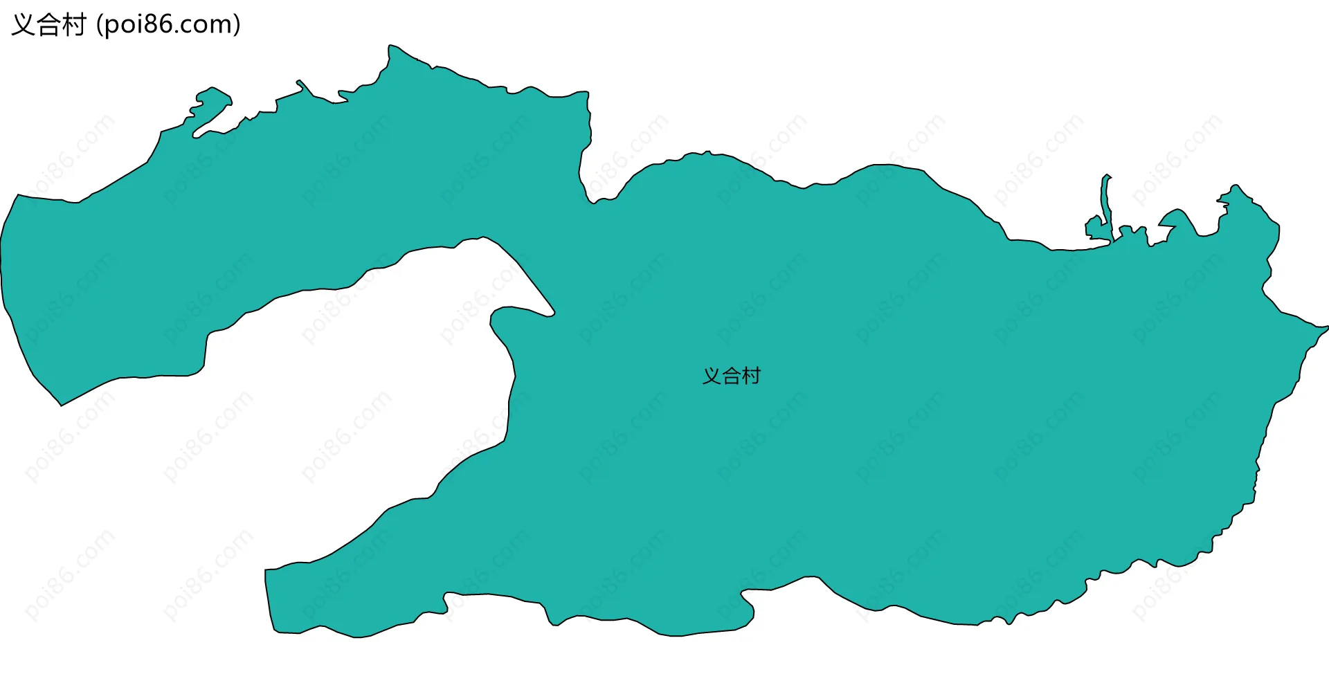 义合村边界地图