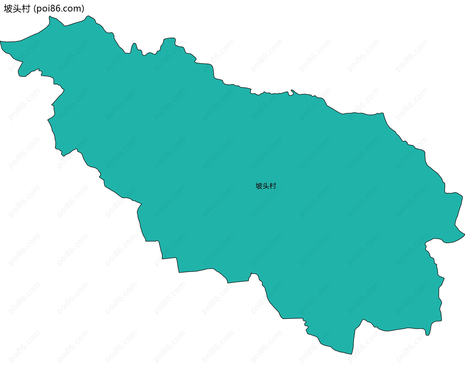 坡头村边界地图