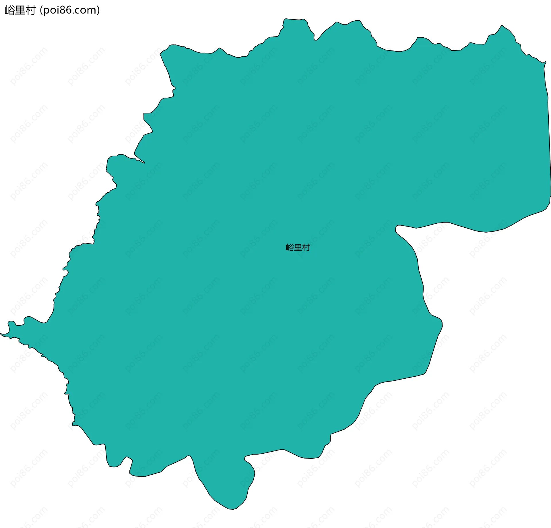 峪里村边界地图