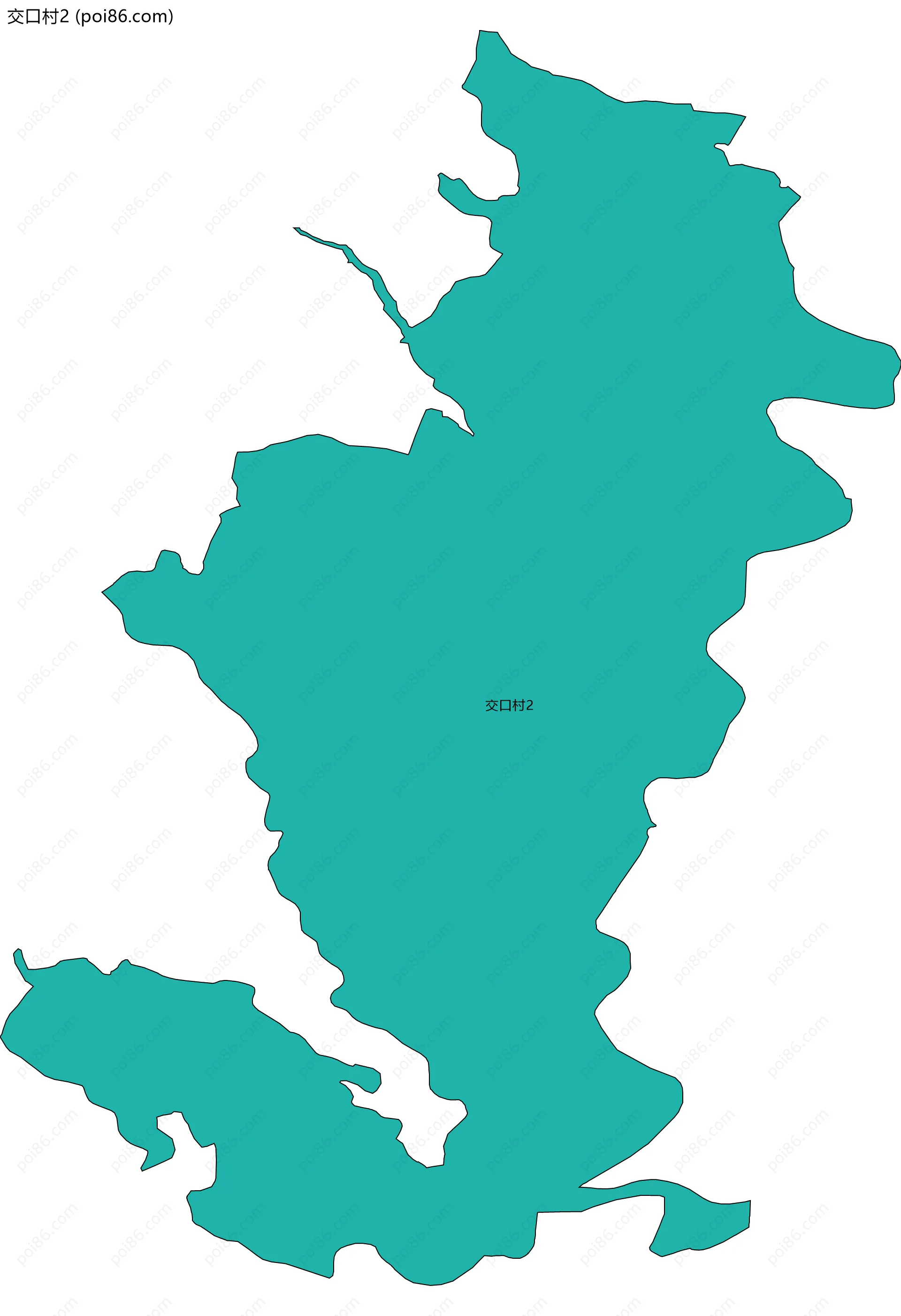 交口村2边界地图
