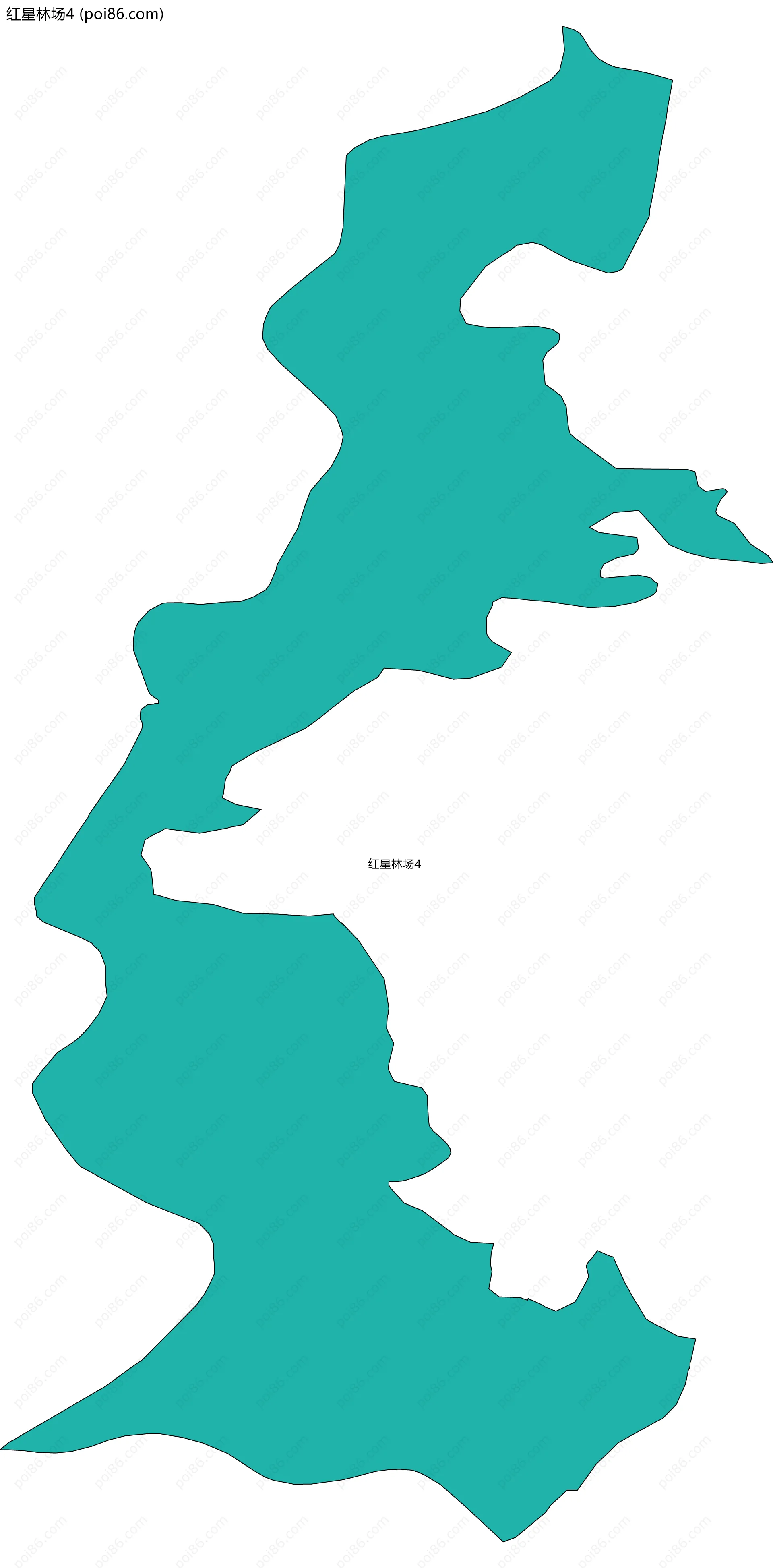 红星林场4边界地图