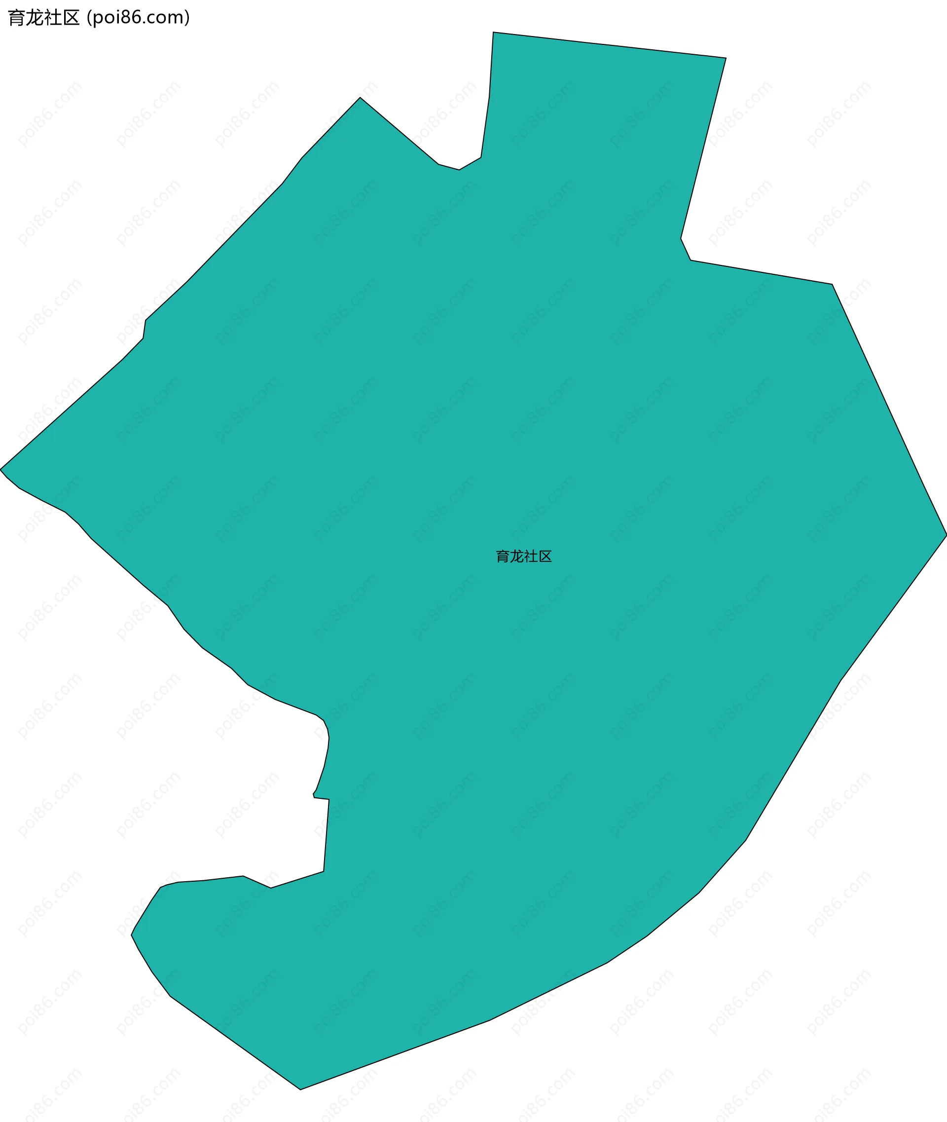 育龙社区边界地图