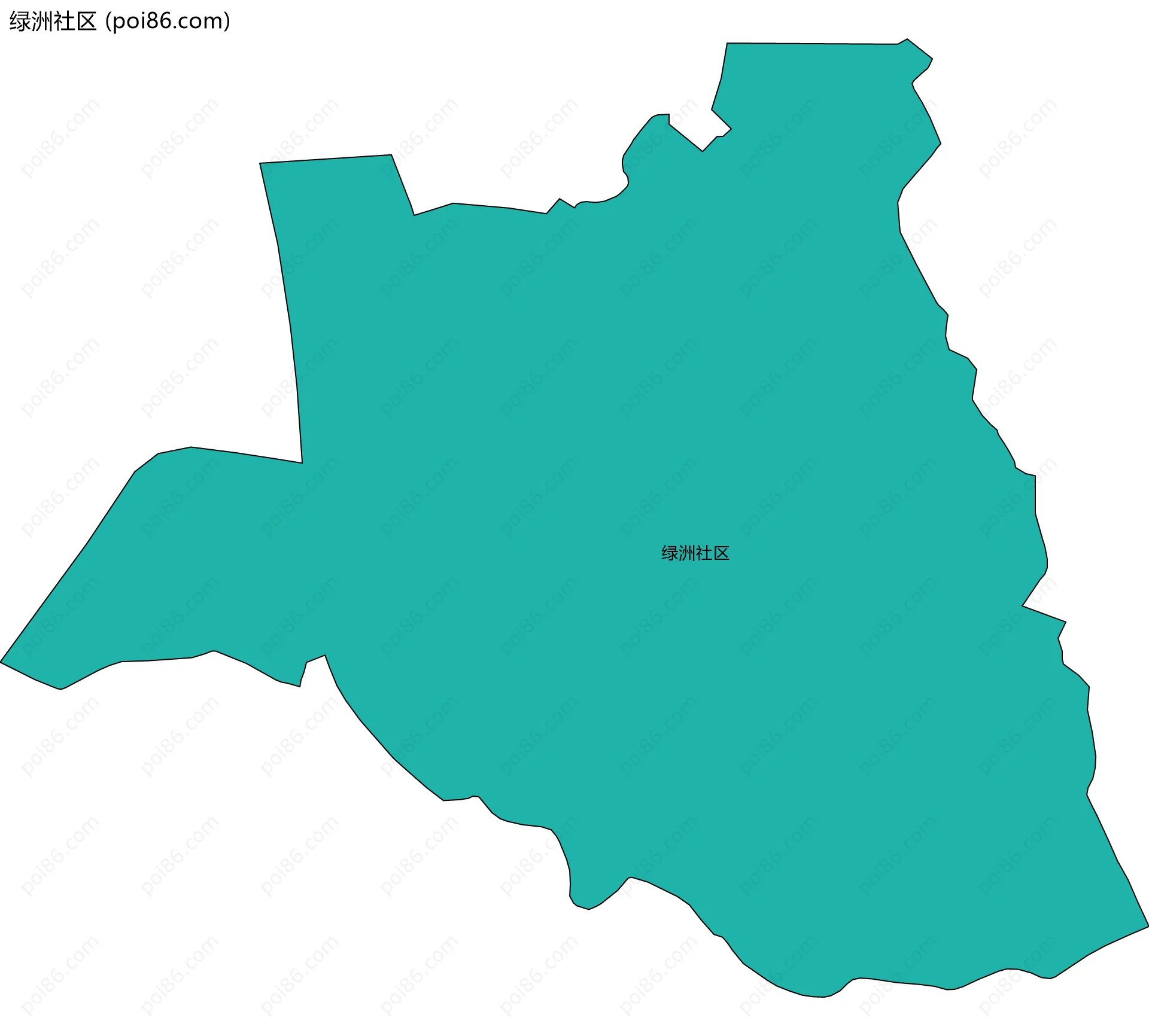 绿洲社区边界地图