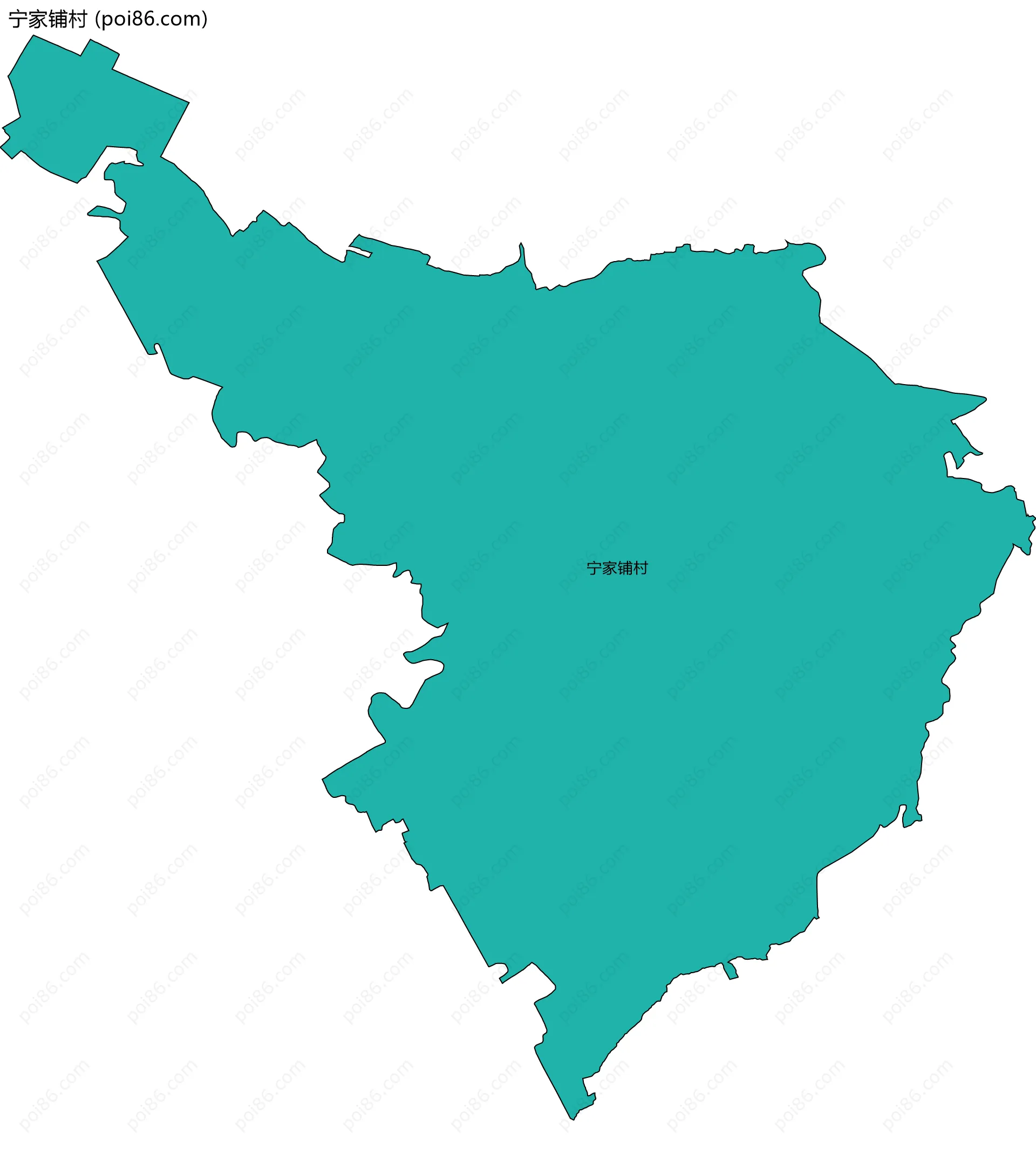 宁家铺村边界地图