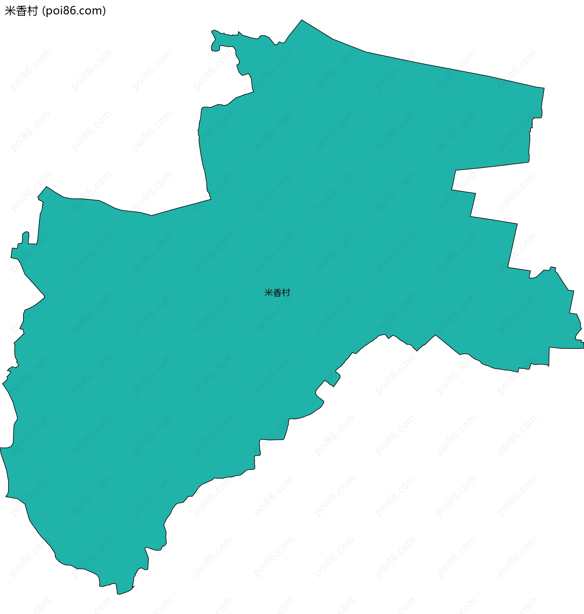 米香村边界地图