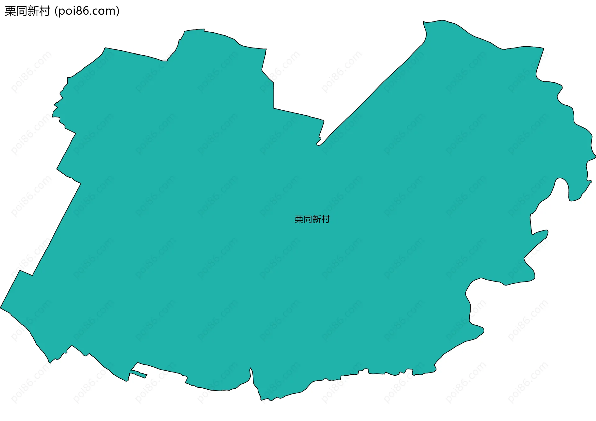 栗同新村边界地图