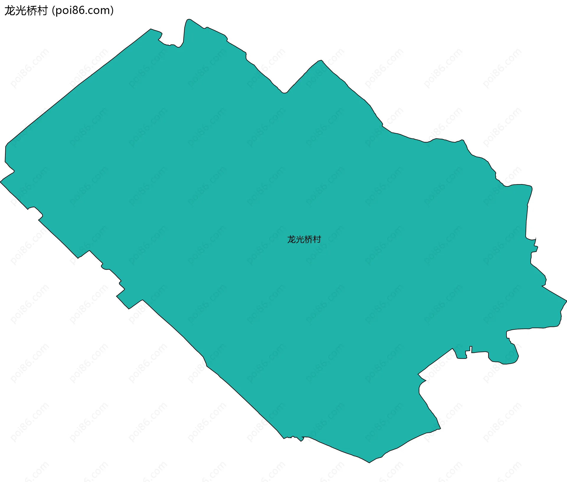 龙光桥村边界地图