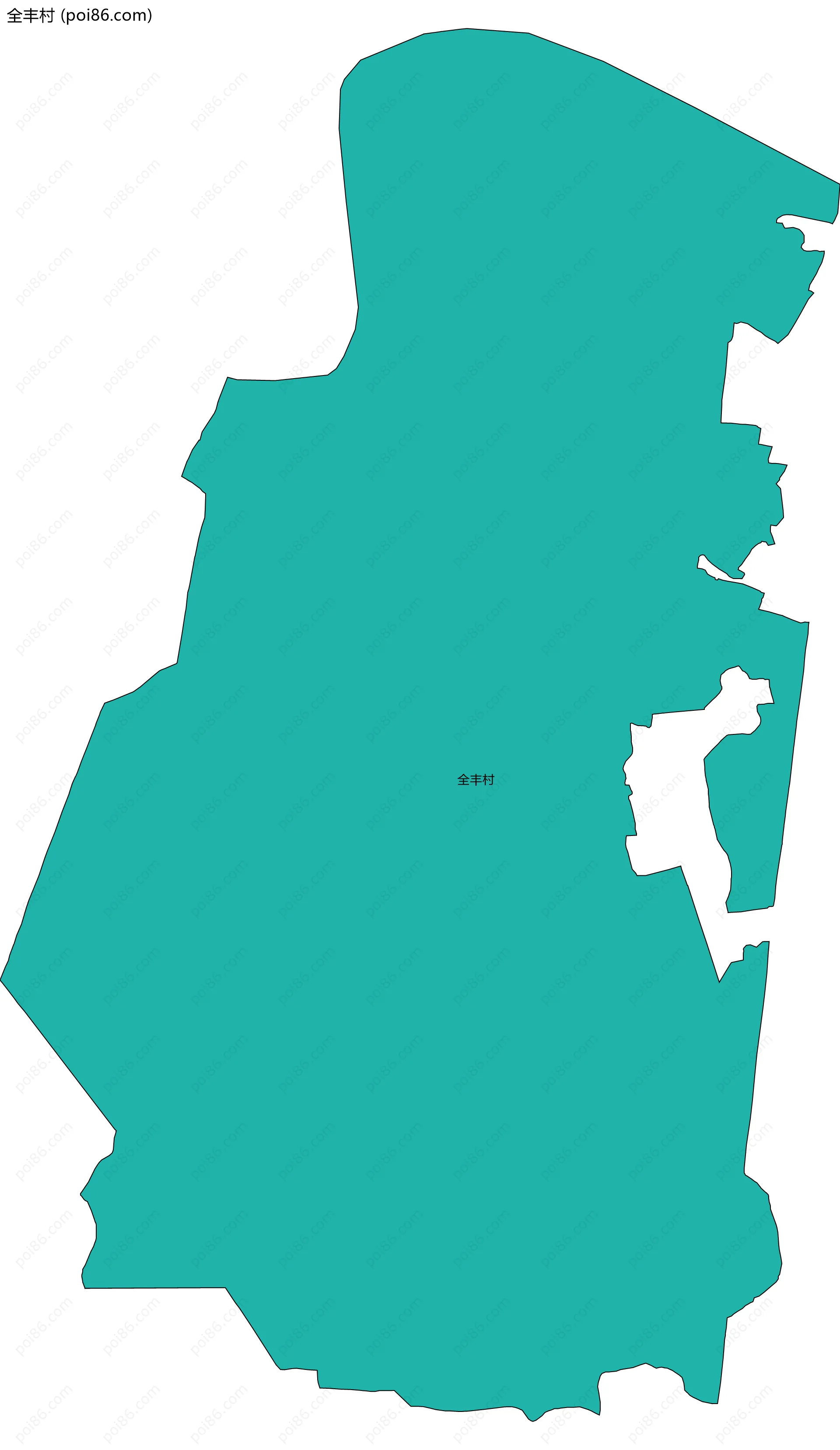 全丰村边界地图