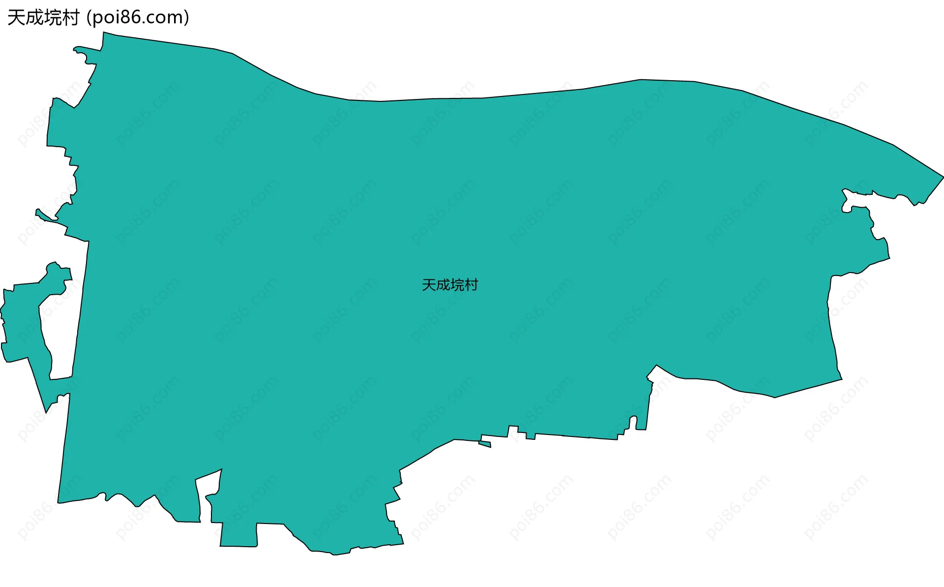 天成垸村边界地图