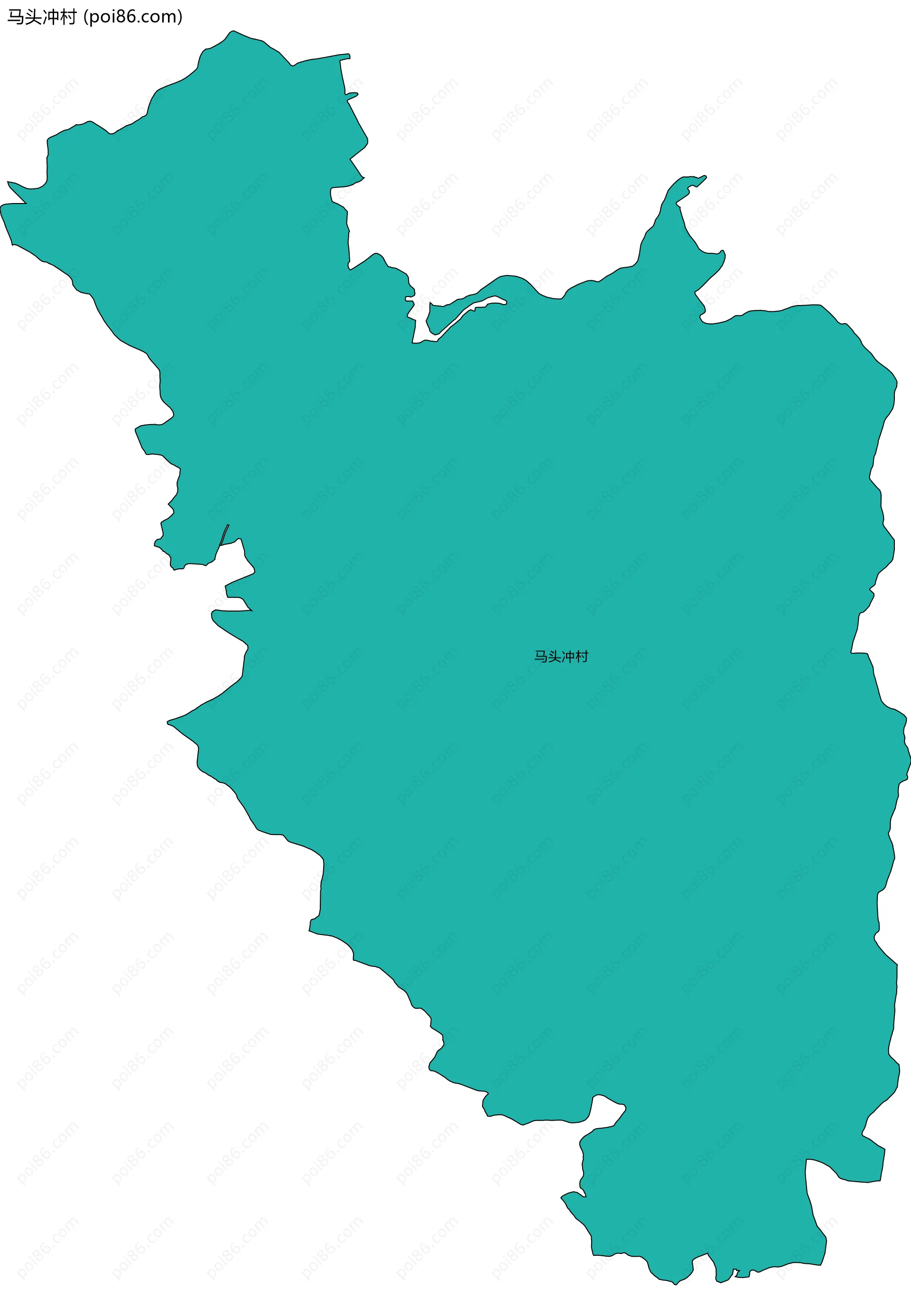 马头冲村边界地图