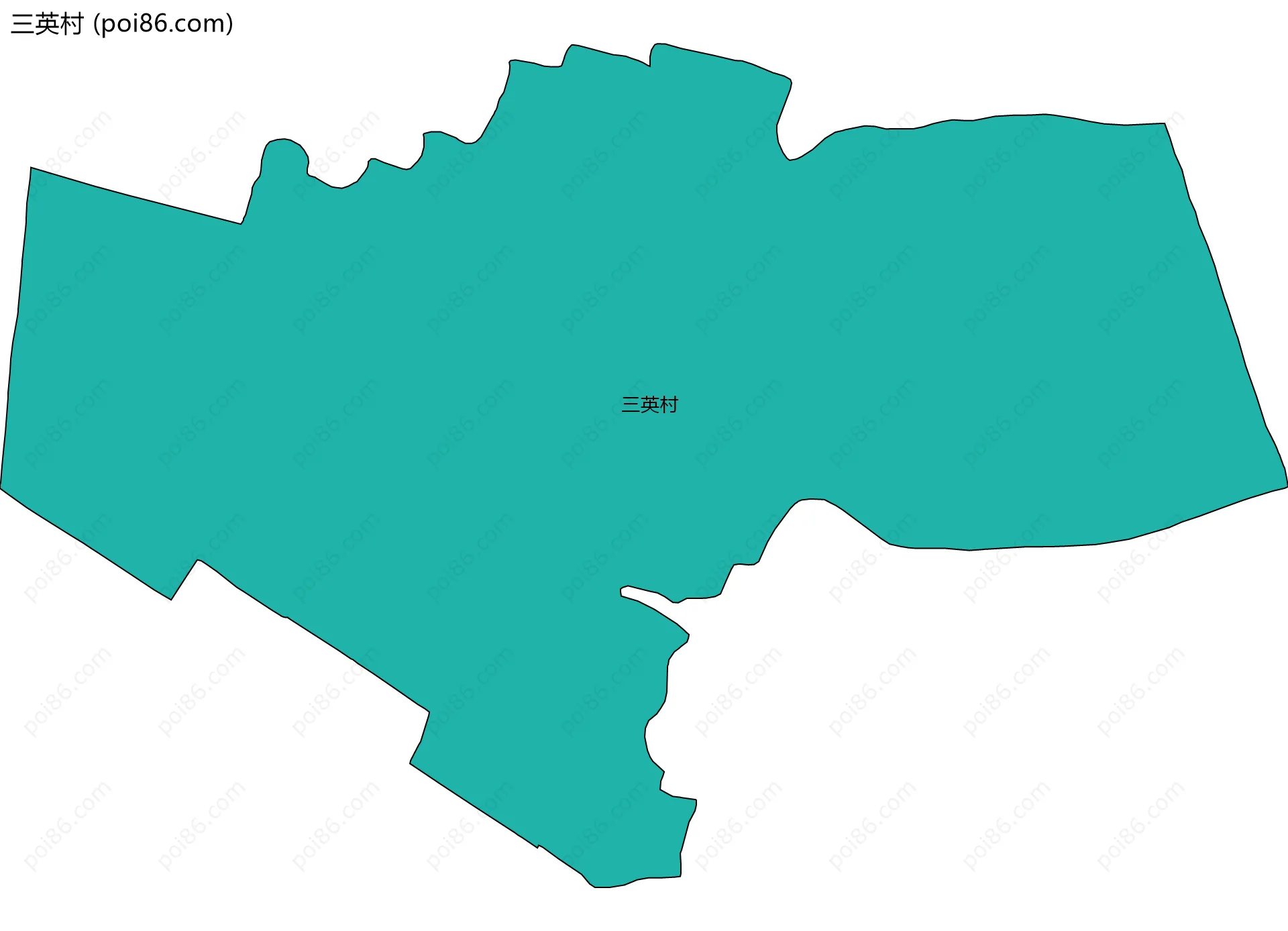三英村边界地图