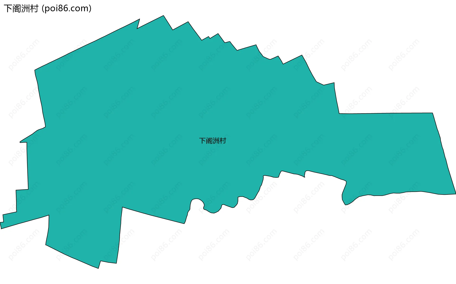 下阁洲村边界地图