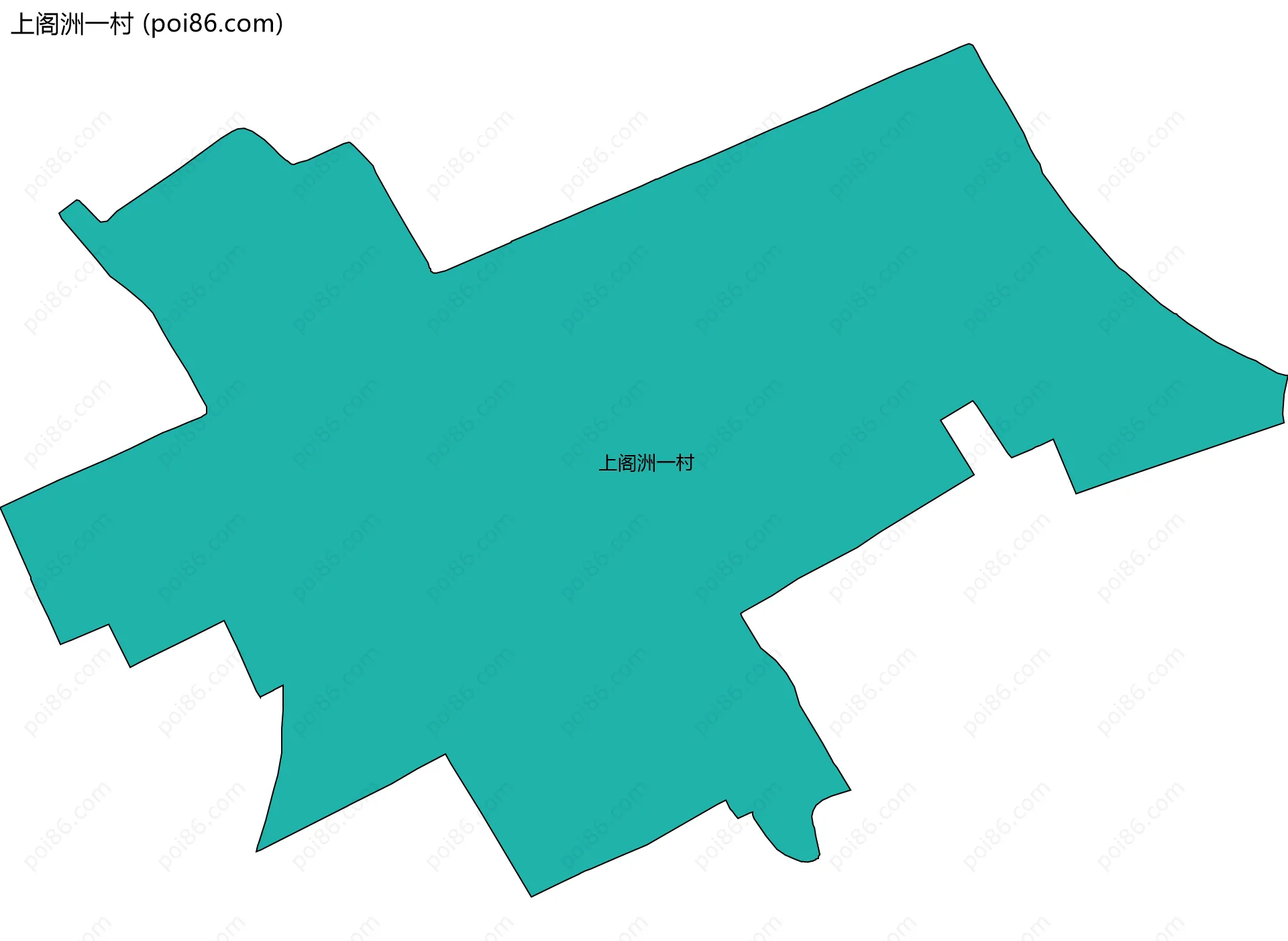 上阁洲一村边界地图