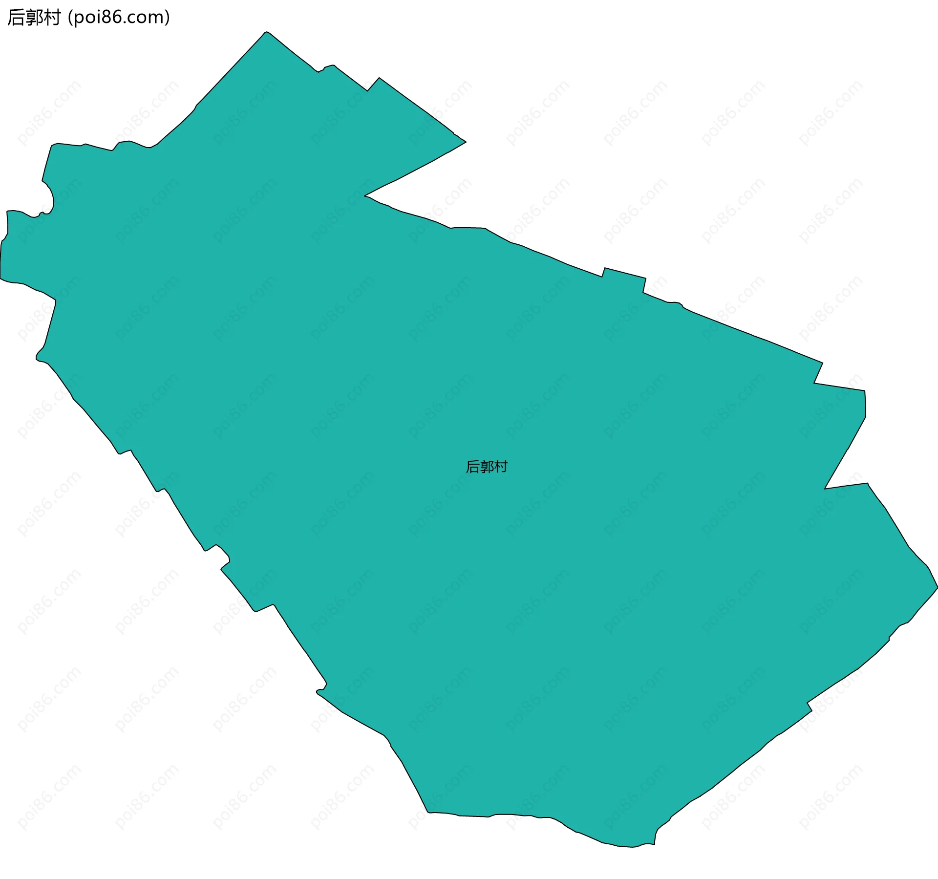 后郭村边界地图