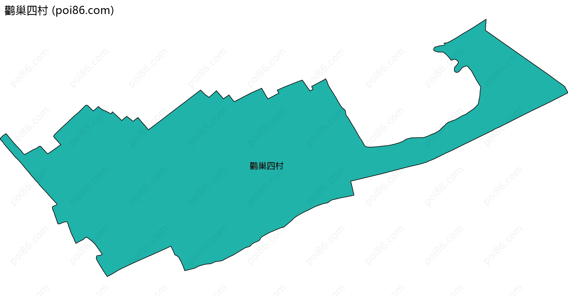 鹳巢四村边界地图