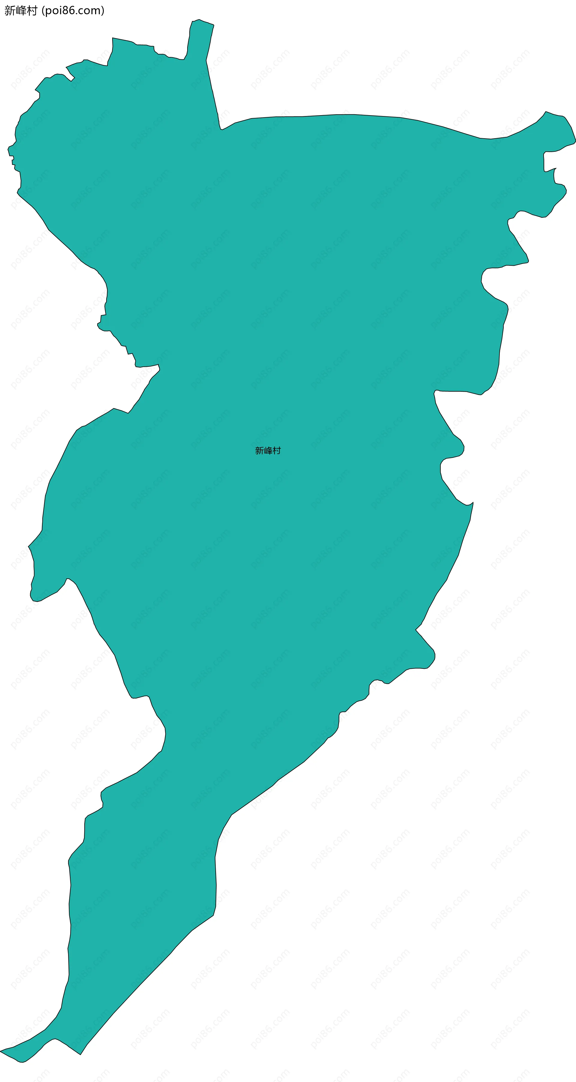 新峰村边界地图